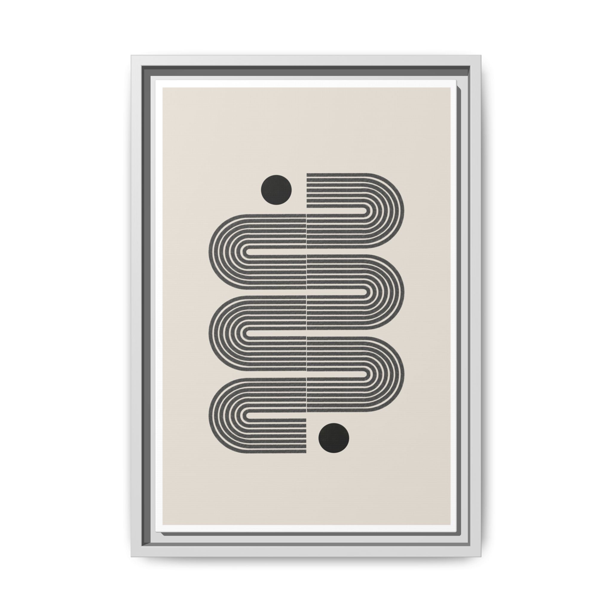 Midnight Circuit Flow - Framed