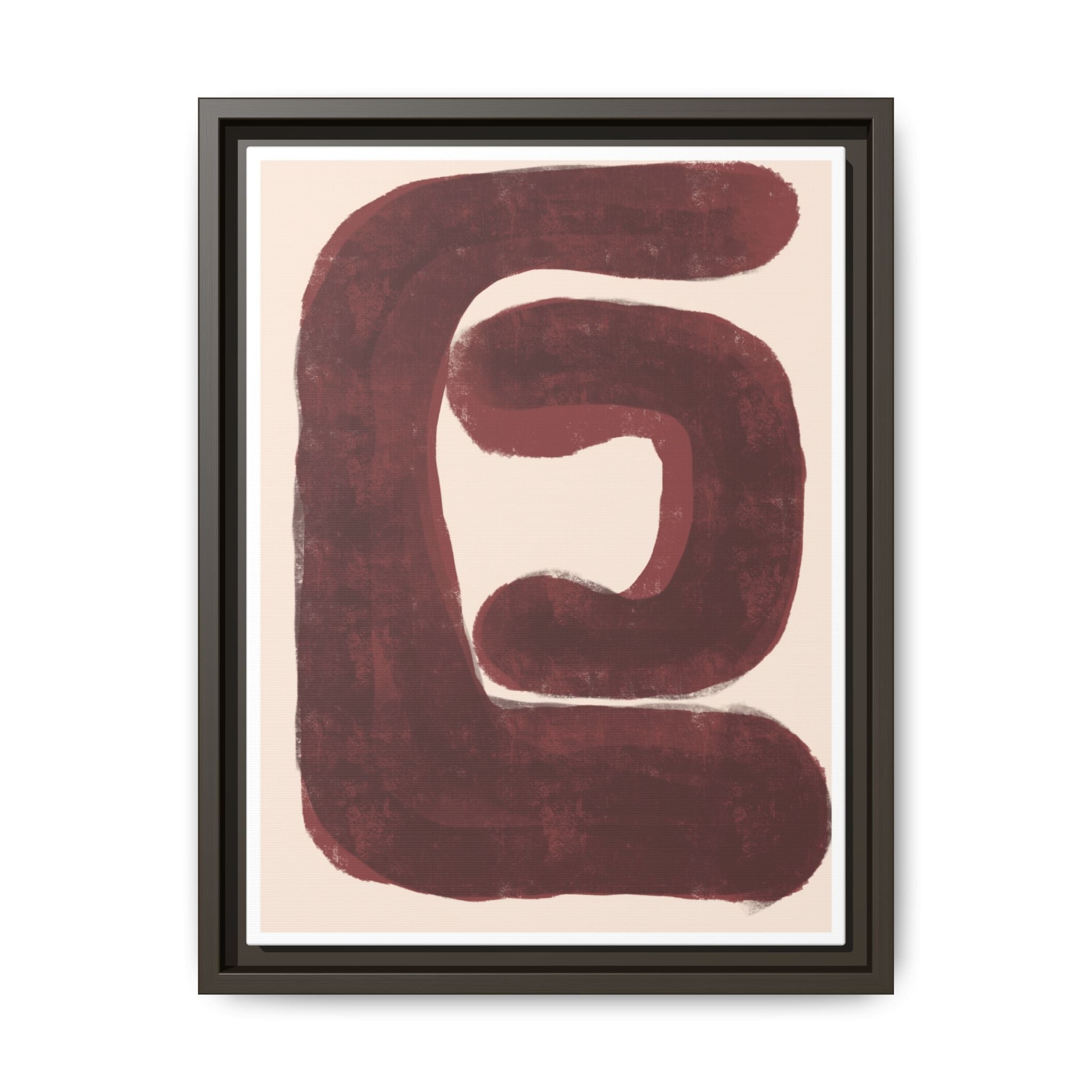 Burgundy Echo Form - Framed