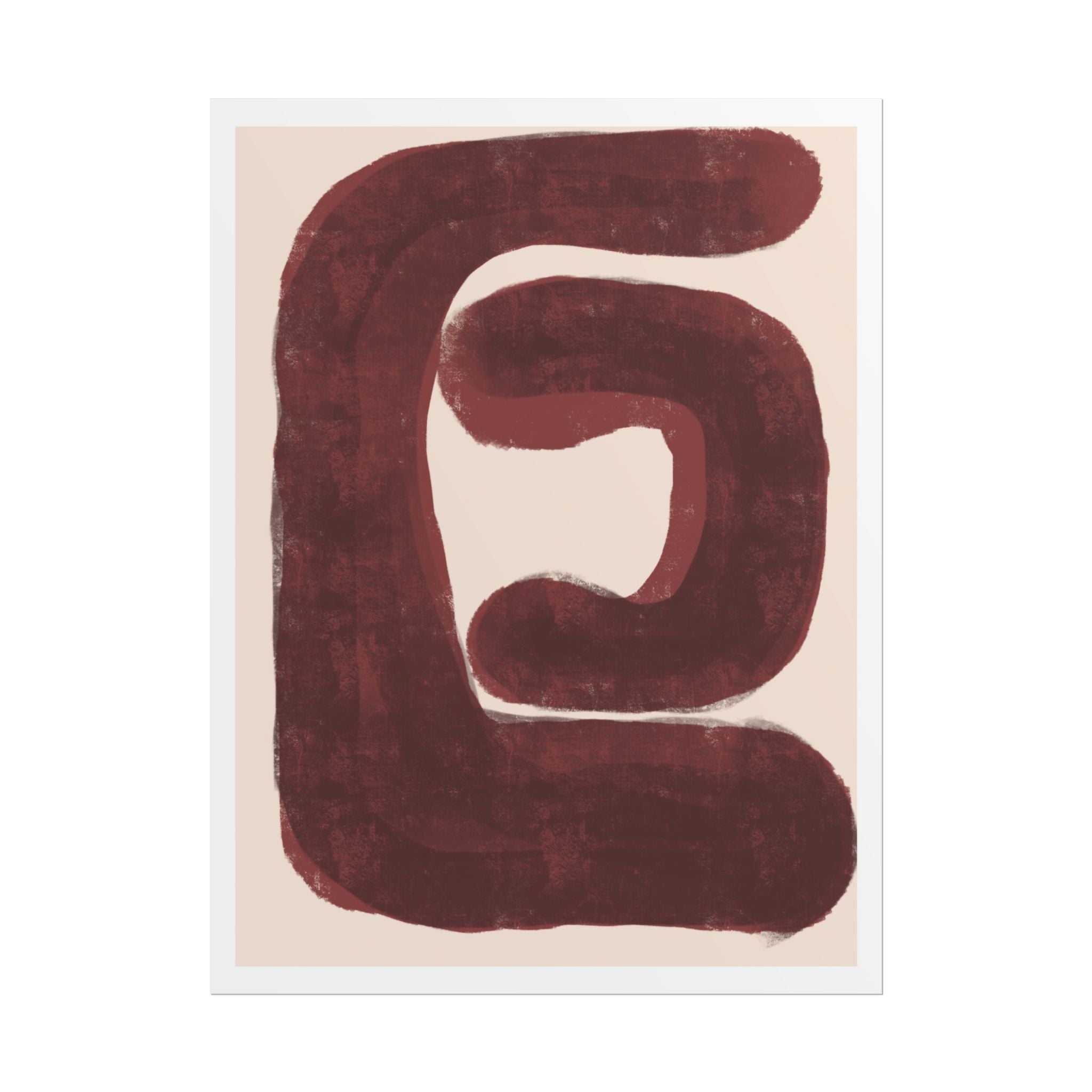 Burgundy Echo Form - Poster
