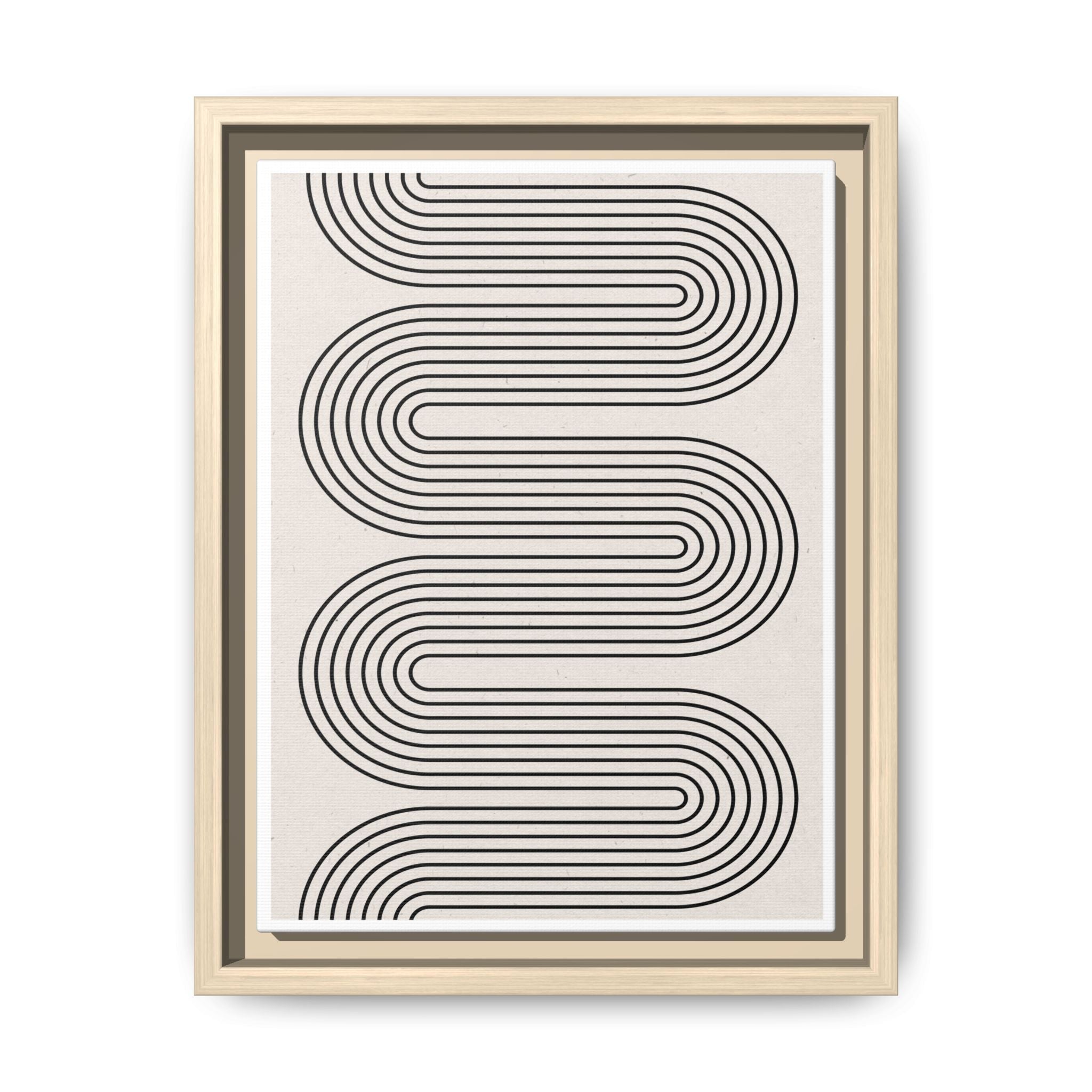 Monoline Rhythm Cascade - Framed