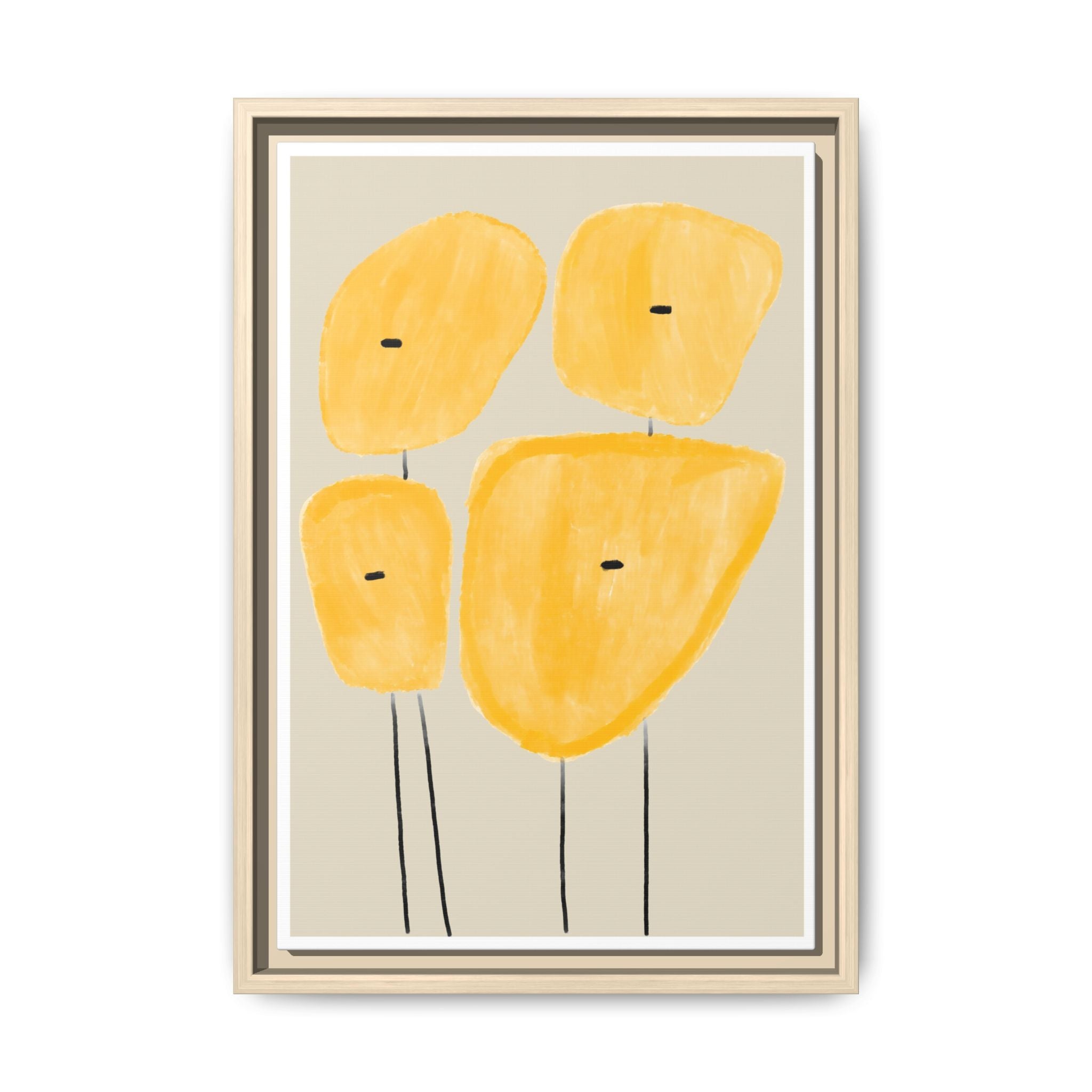 Golden Meadow Figures - Framed