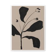 Noir Botanical Silence - Canvas