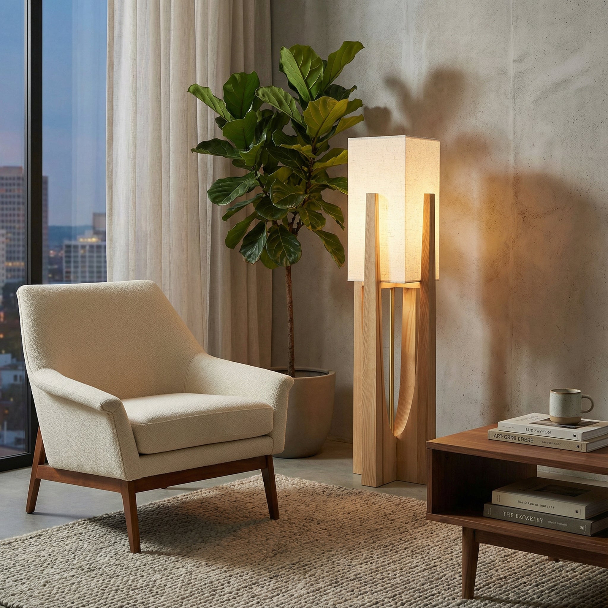 Japanese Style Wabi Sabi Floor Lamp
