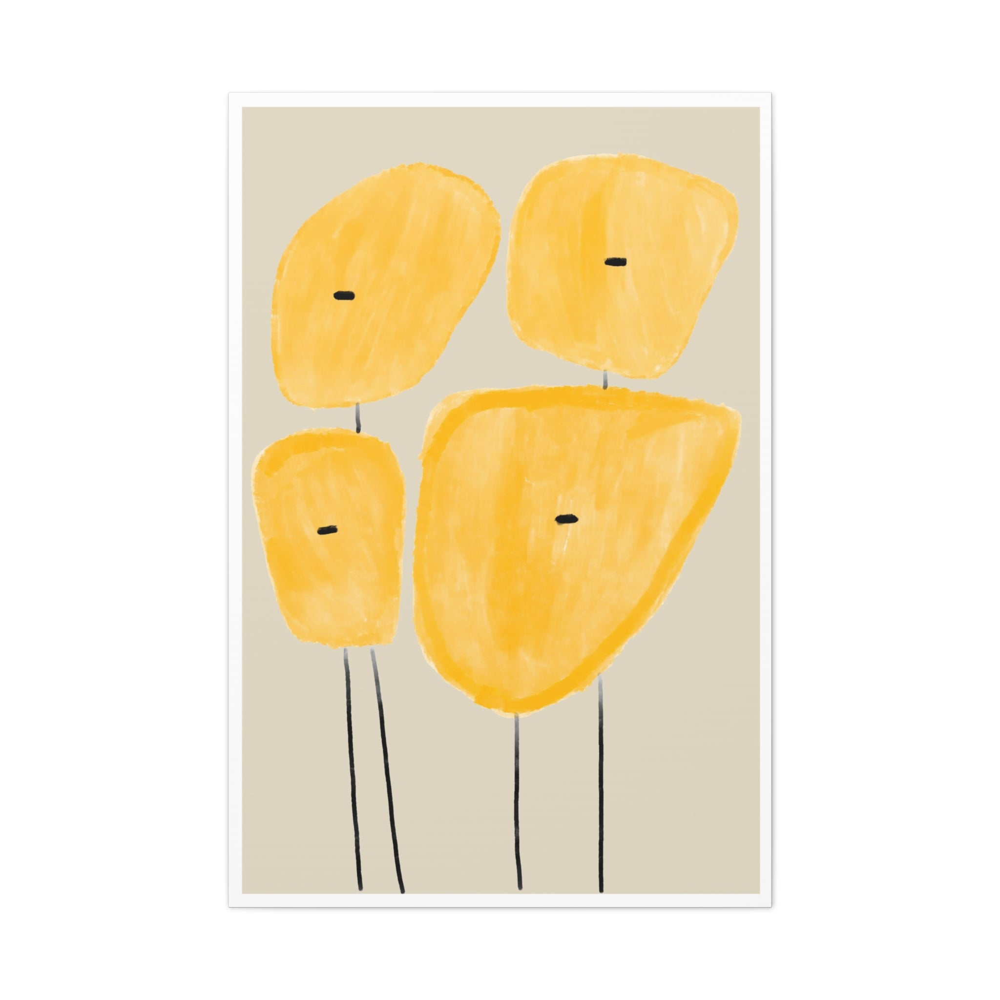 Golden Meadow Figures - Canvas