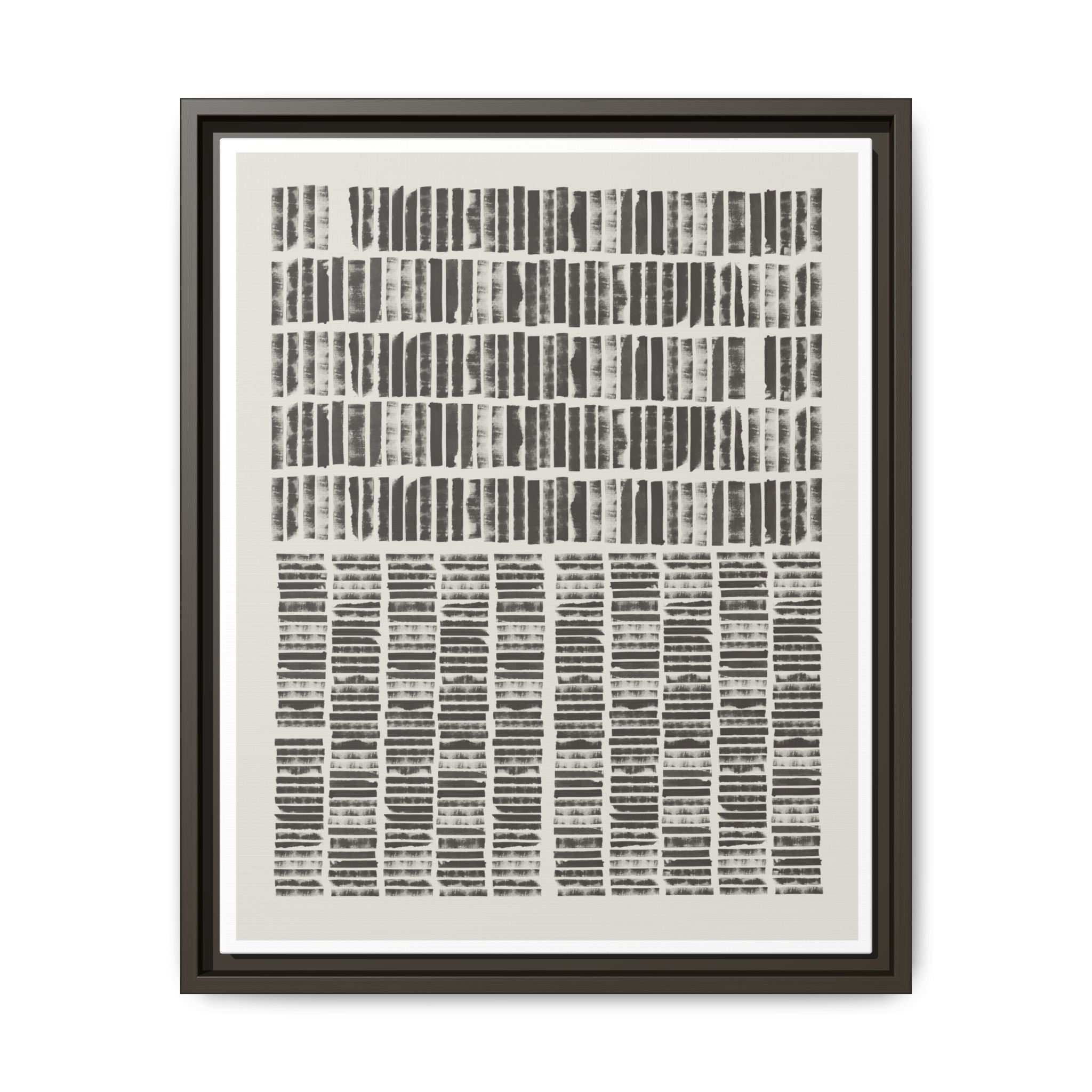 Shadow Rhythm Columns - Framed