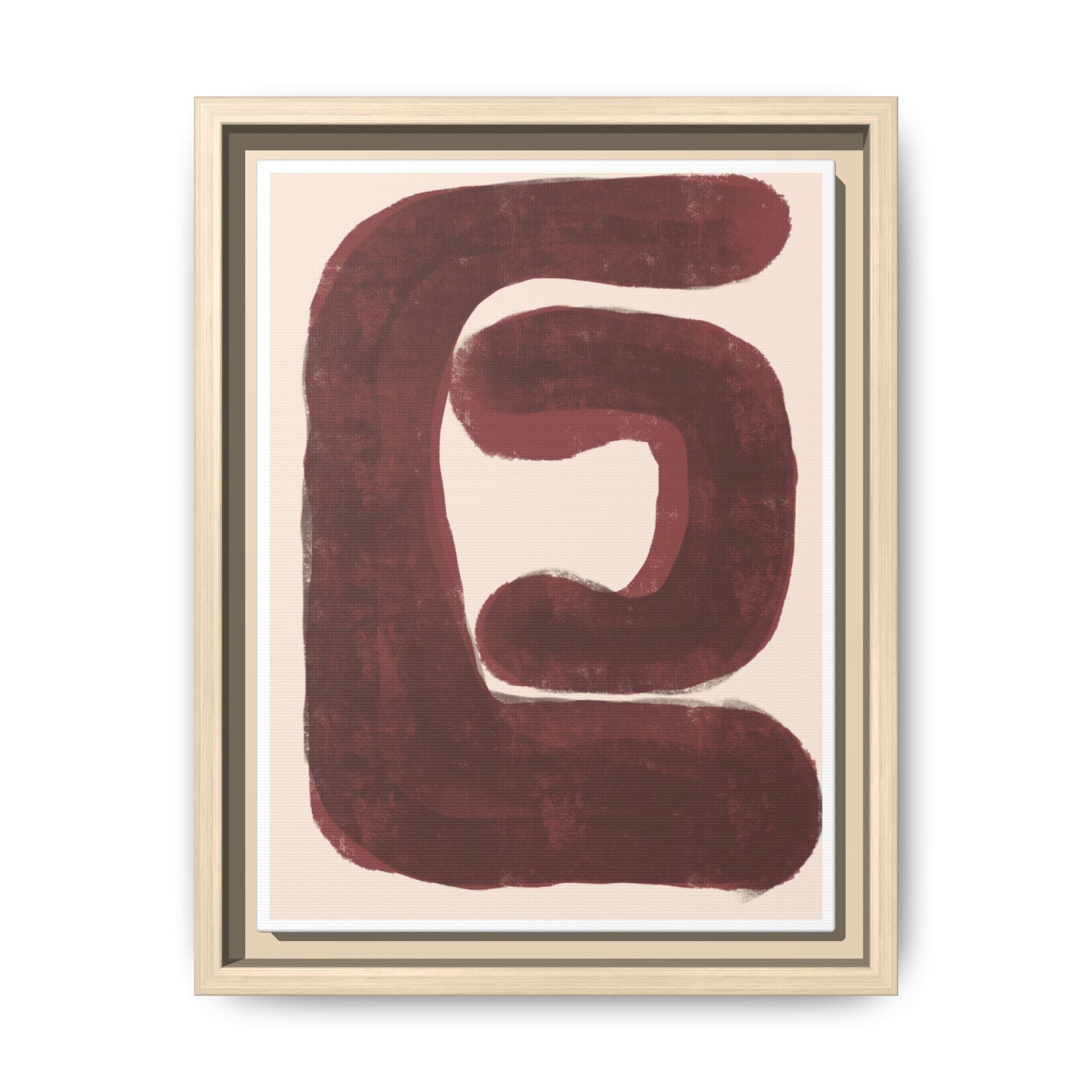 Burgundy Echo Form - Framed