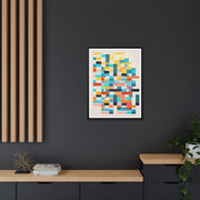 Chromatic Grid Reverie - Framed