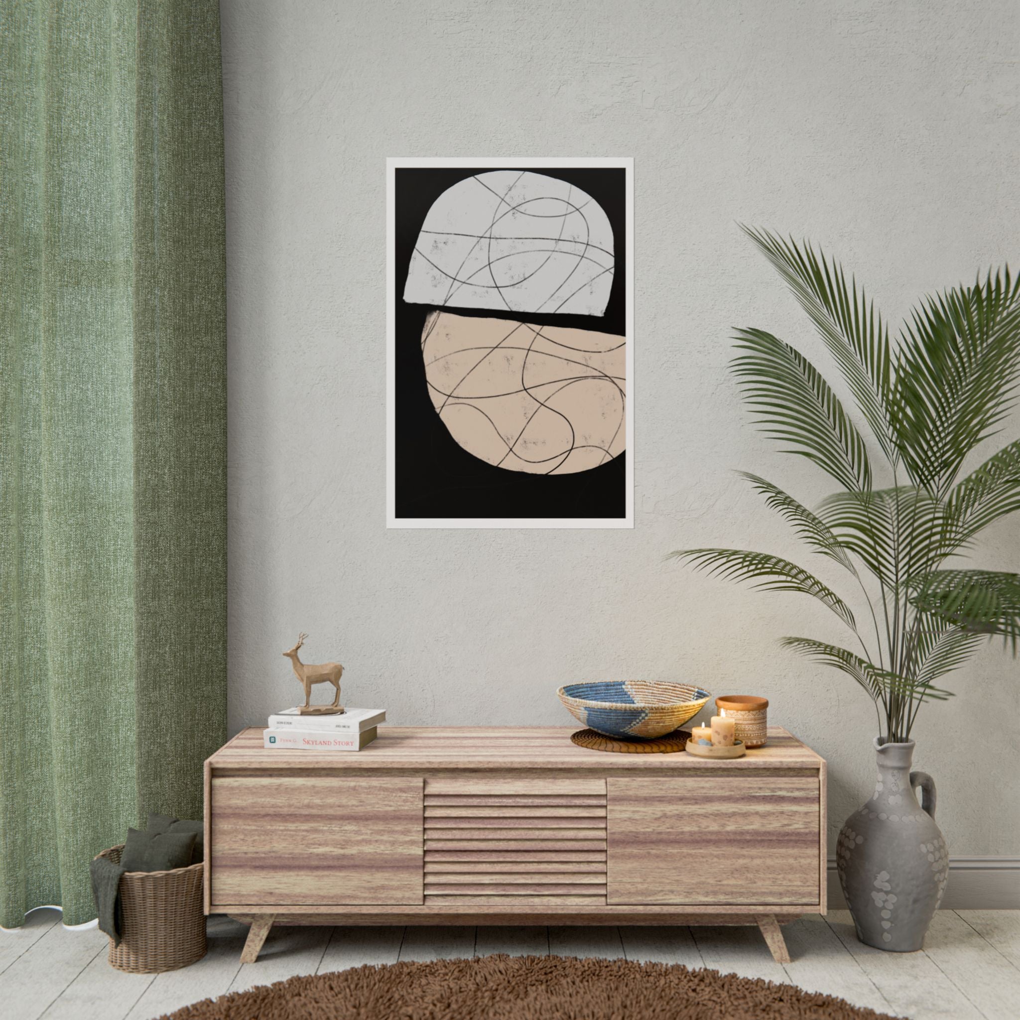 Nocturne Orbit Lines - Poster