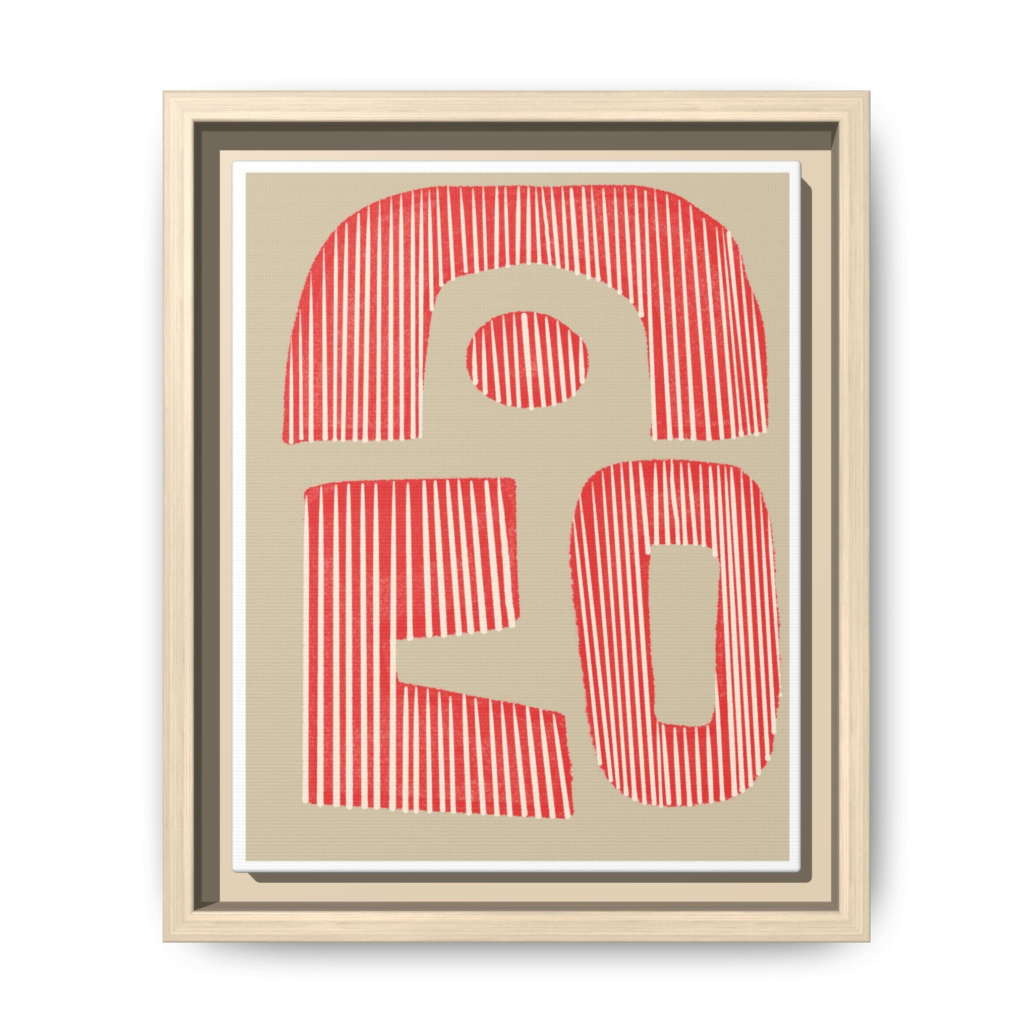 Coral Echo Forms - Framed
