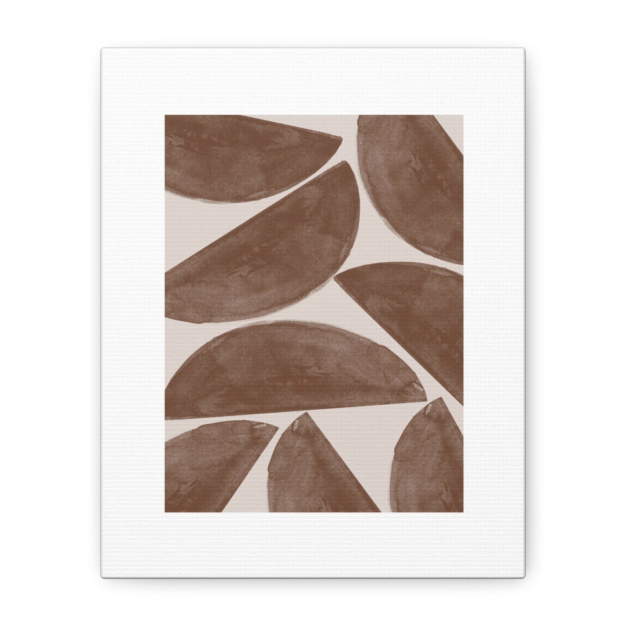 Terracotta Crescent Rhythm - Canvas