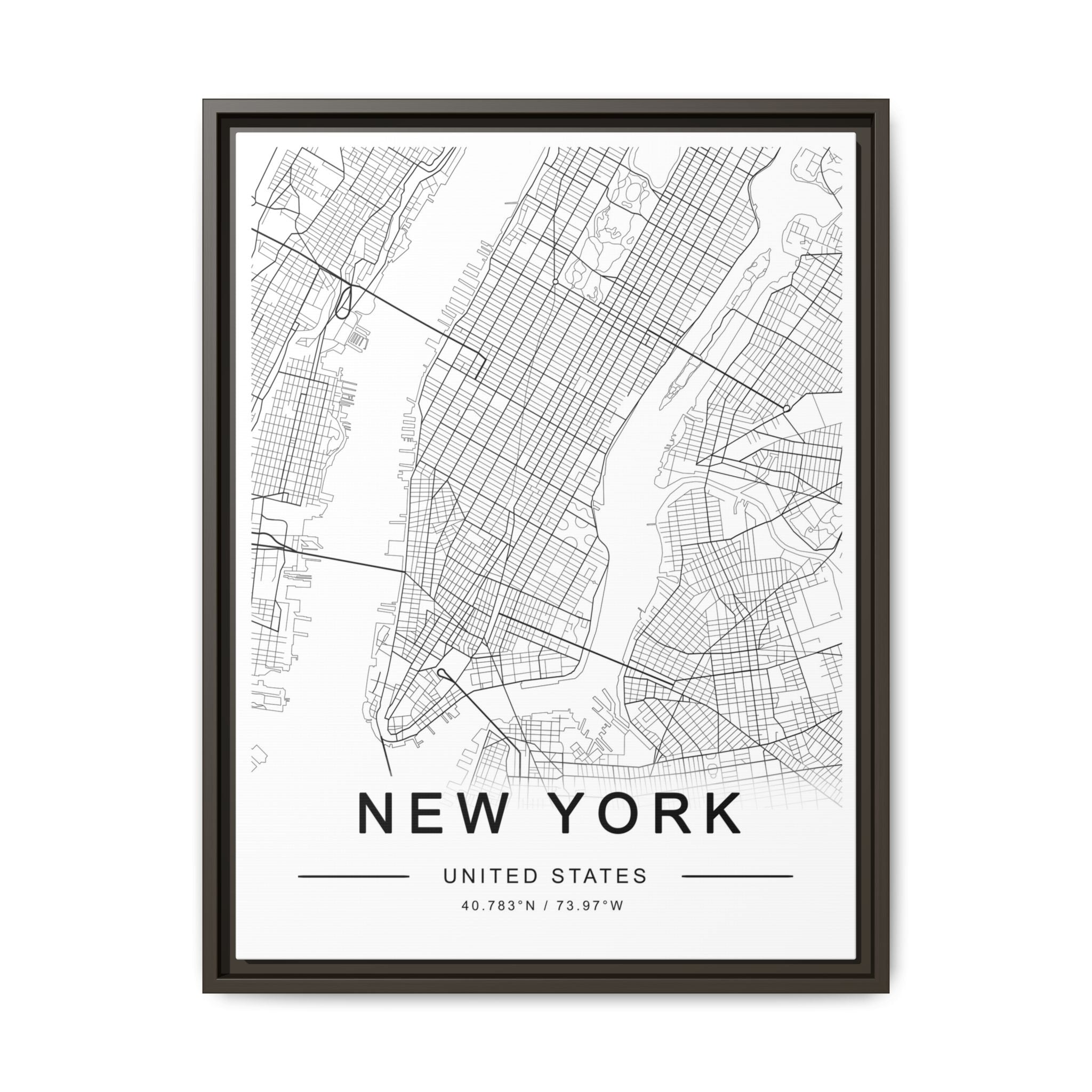 Metropolitan Gridline Reverie - Framed