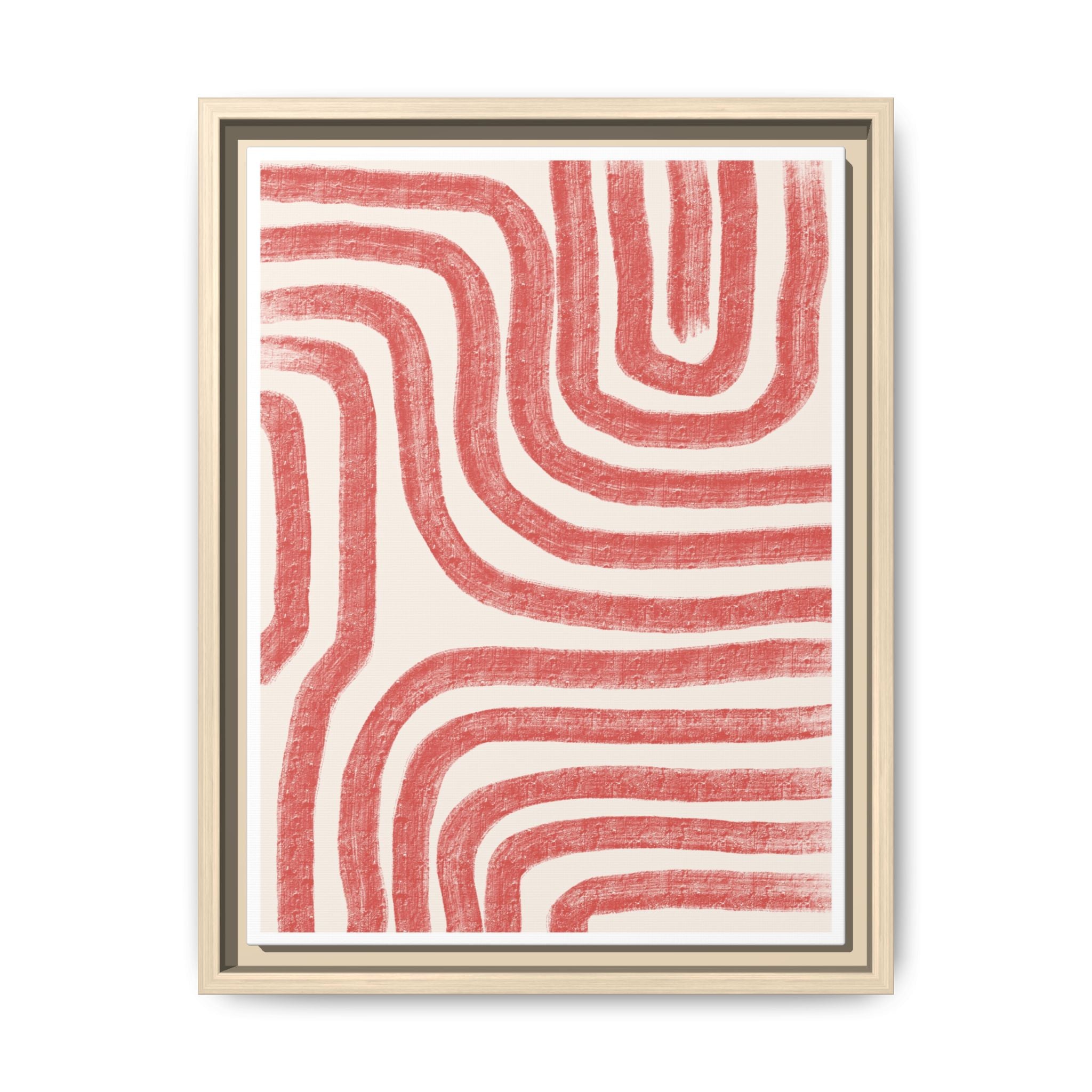 Coral Drift Pathways - Framed