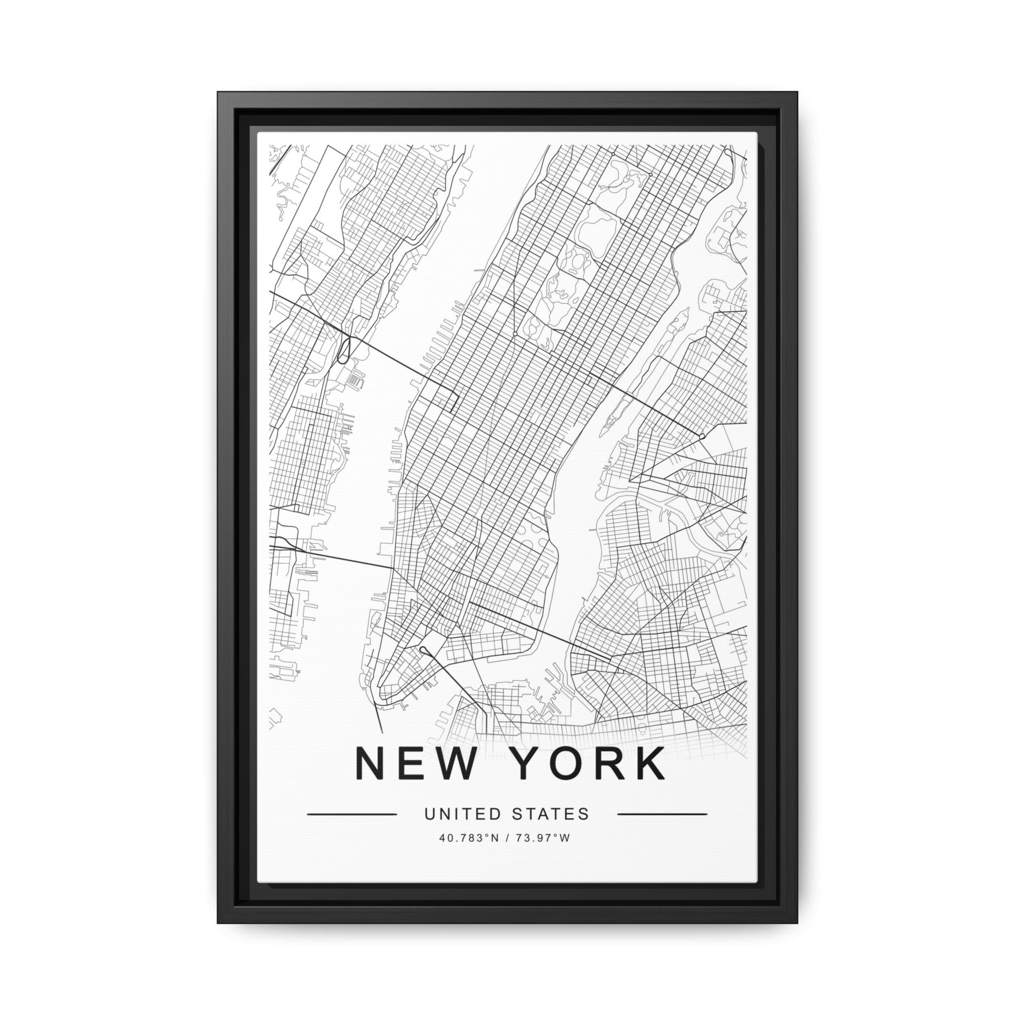 Metropolitan Gridline Reverie - Framed