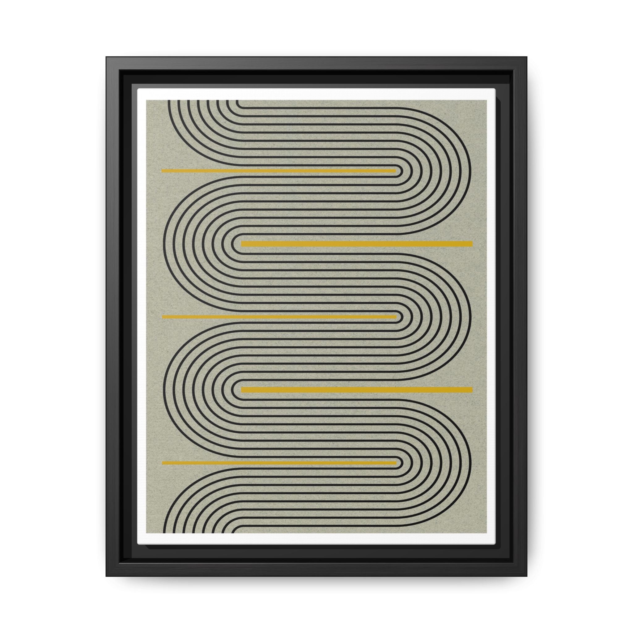 Golden Current Geometry - Framed