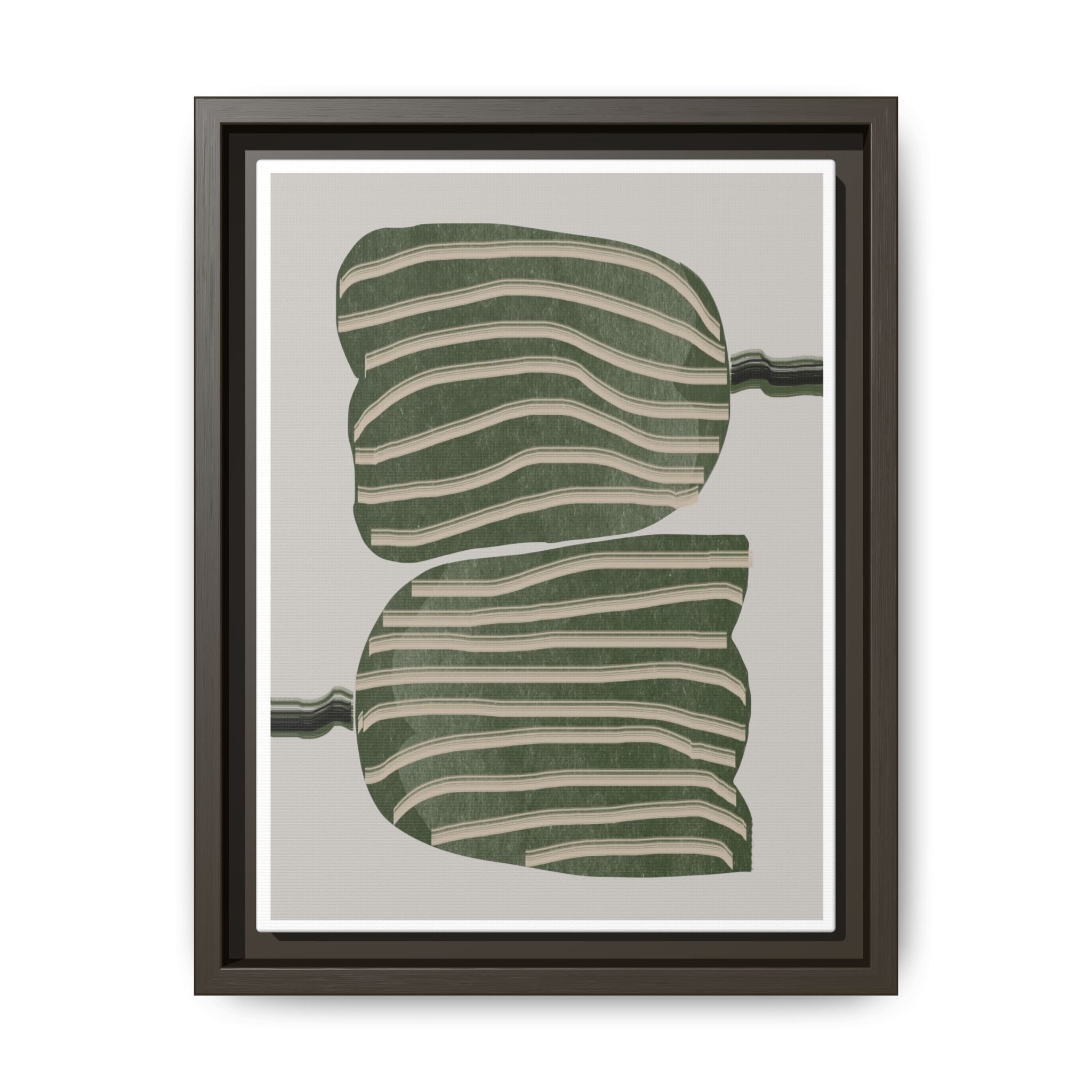 Verdant Echo Layers - Framed