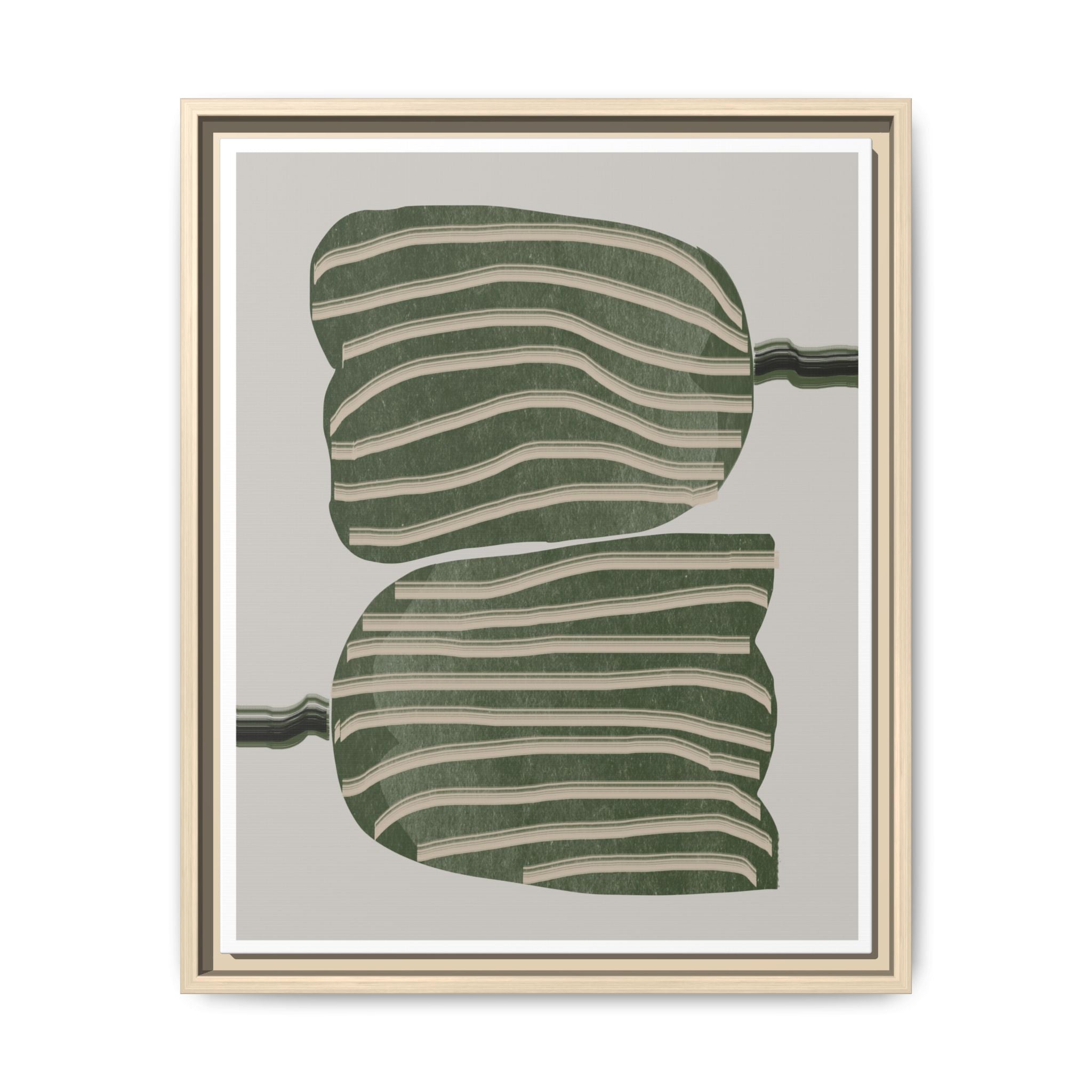Verdant Echo Layers - Framed