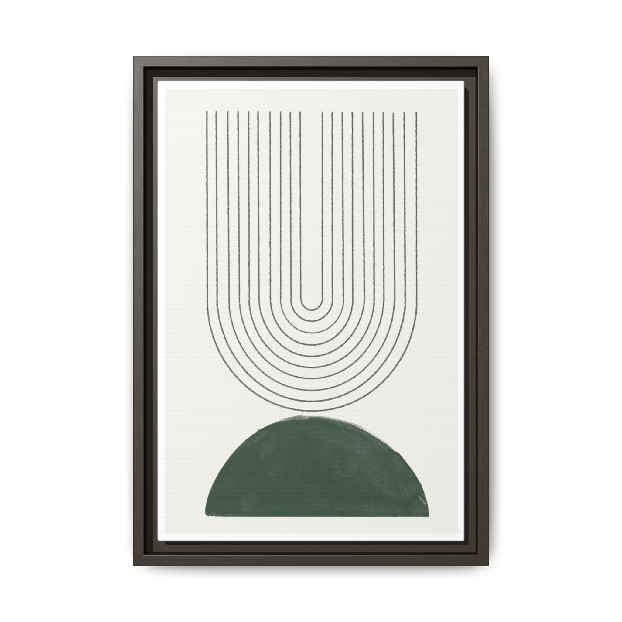 Emerald Echo Pathways - Framed