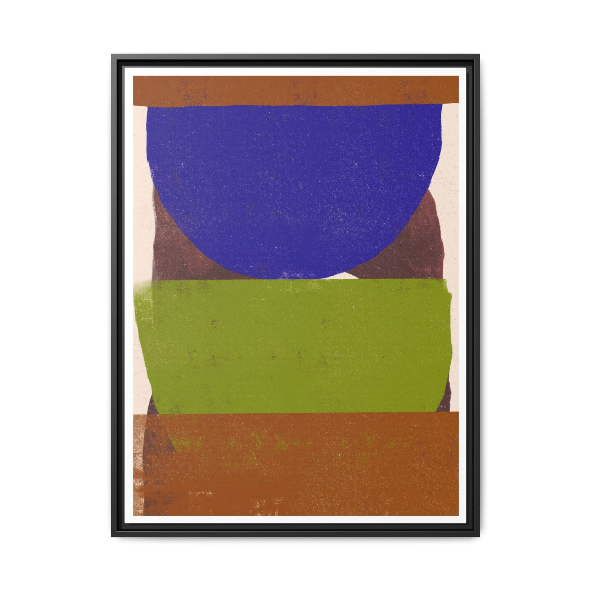 Cobalt Meadow Horizon - Framed