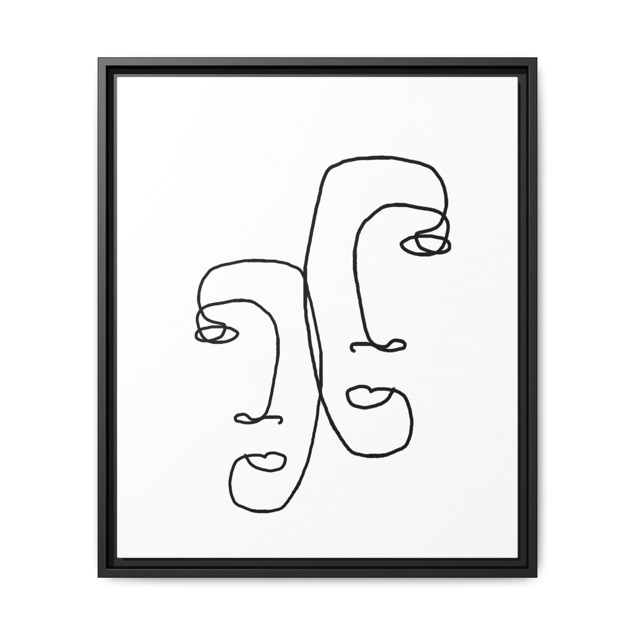 Silent Dual Reflections - Framed