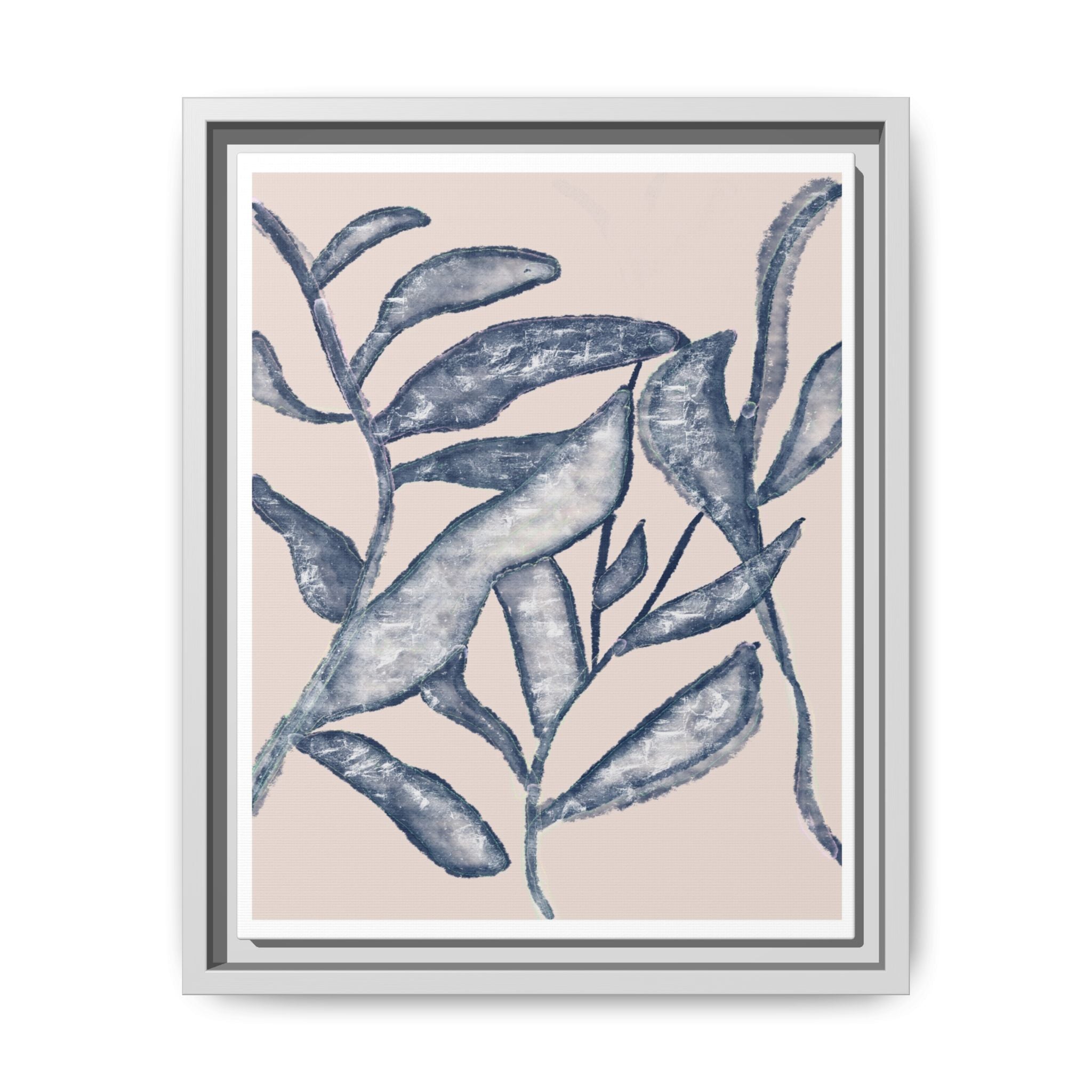 Moonlit Botanical Veil - Framed