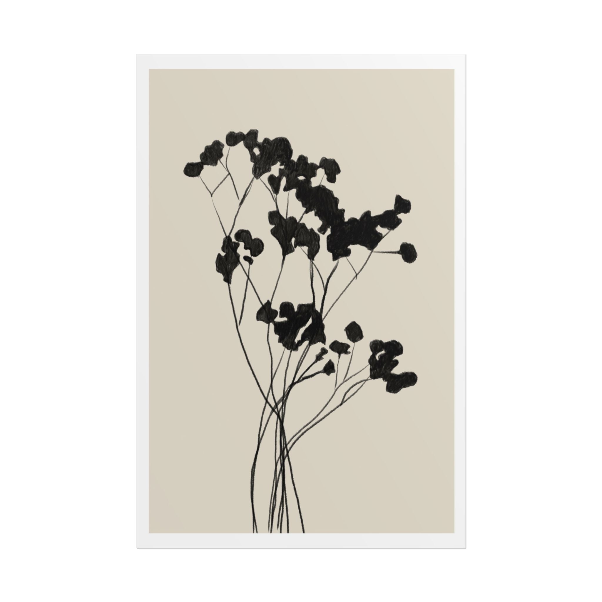 Velvet Bloom Silhouettes - Poster