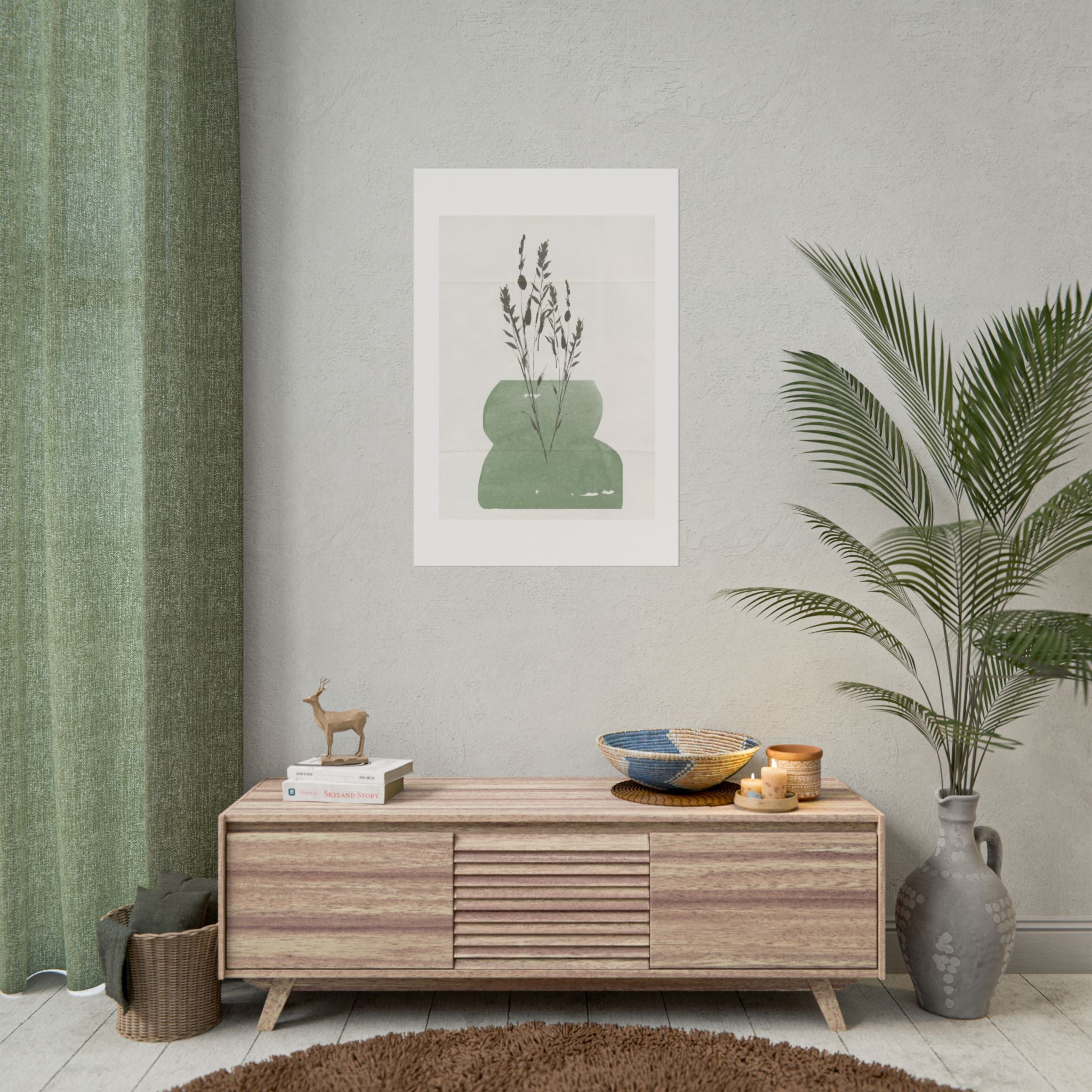 Sage Meadow Silhouette - Poster