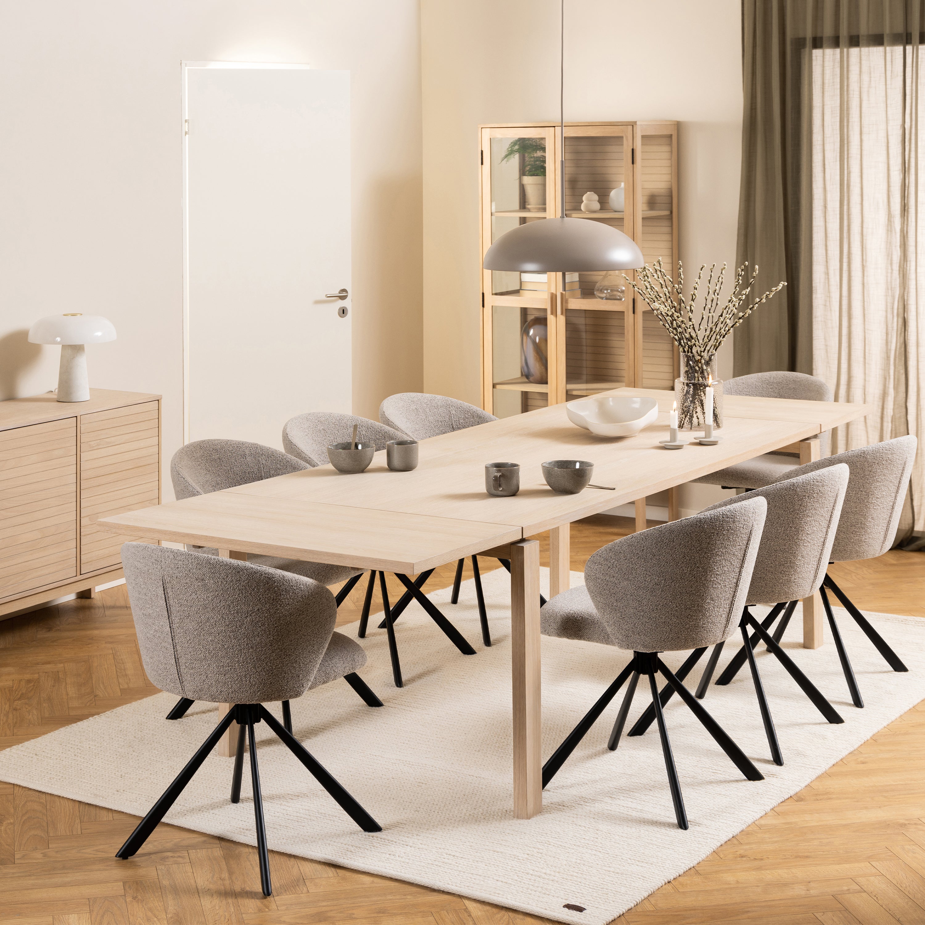Linley Extending Dining Table in White Oak