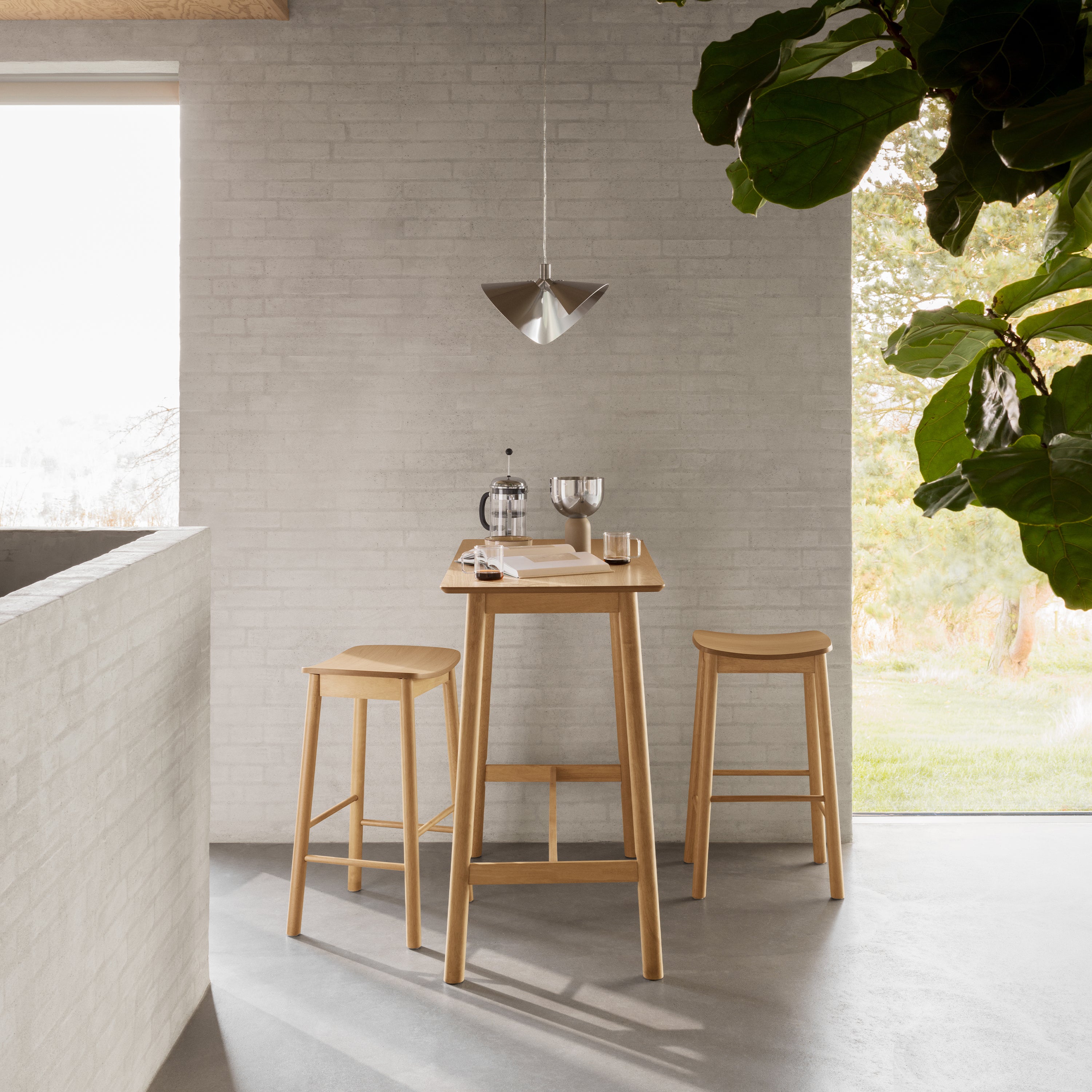 Barlow Bar Table in Matt Oak