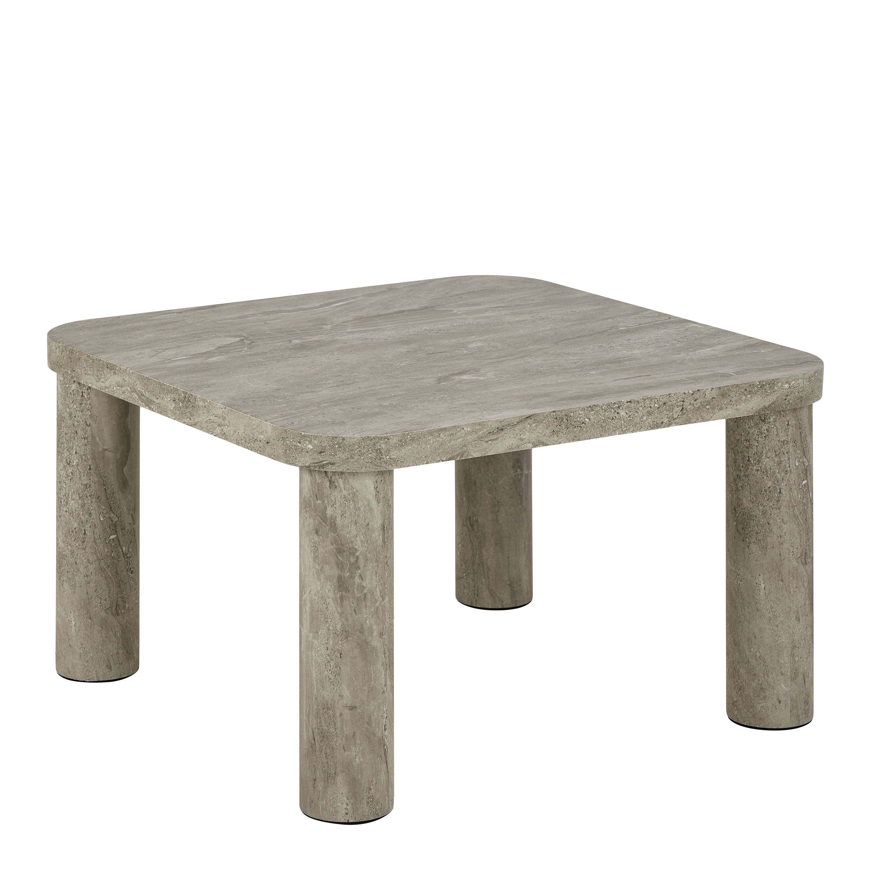 Solano Square Coffee Table in Grey 60 x 60 cm