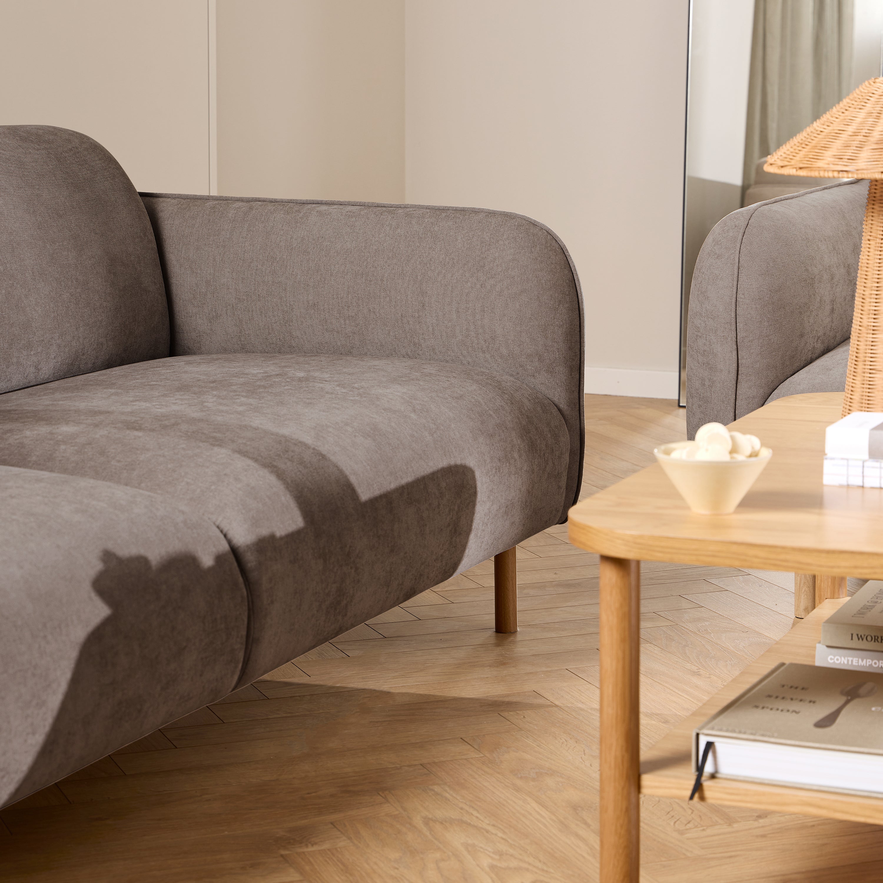 Westham 2.5 + 3 Seater Sofa Set and Fay Dusty Brown Fabric