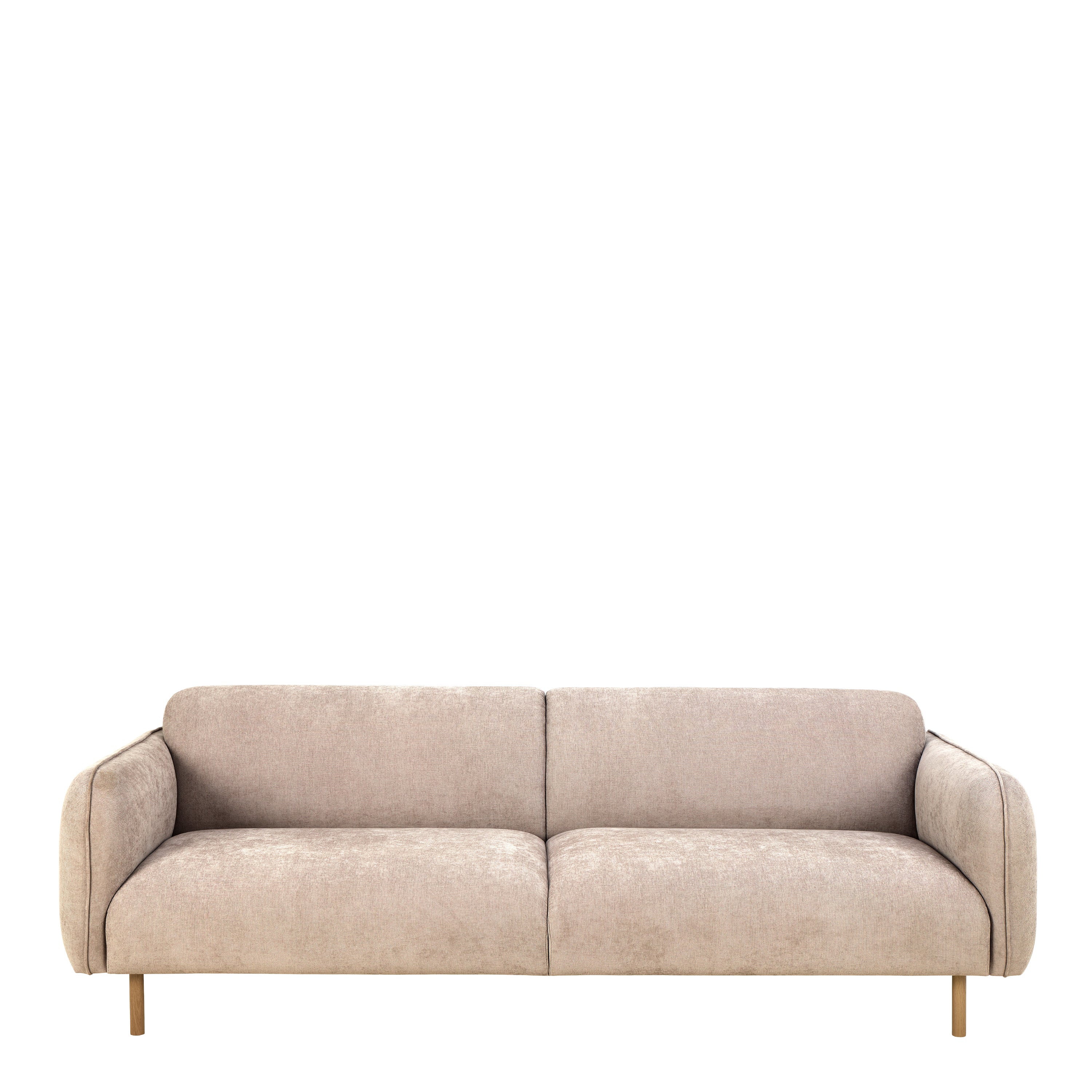 Westham Set of 2 x 3 Seater Sofas in Fay Beige Fabric