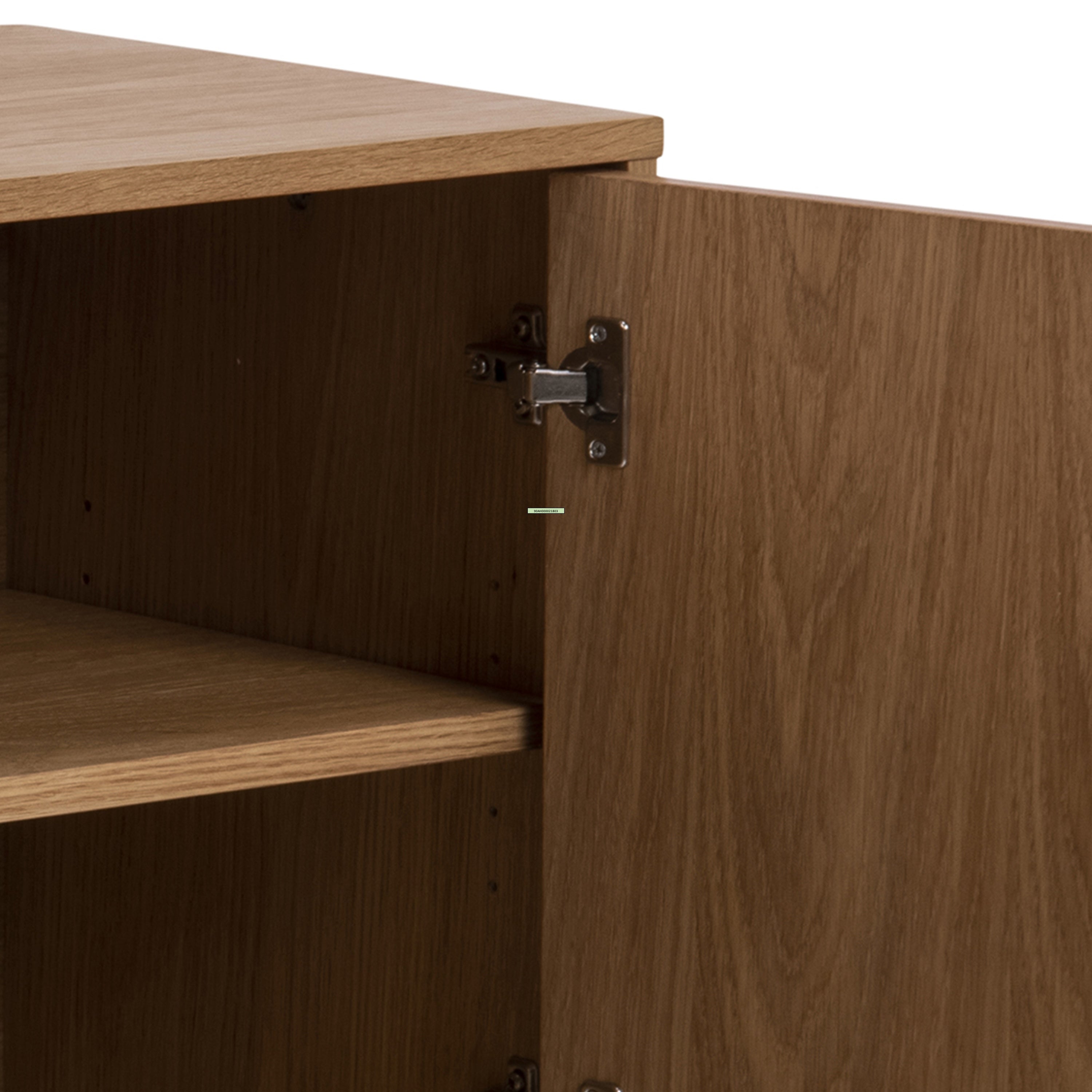 Brighton 3 Door Sideboard in Oak with Herringbone Effect
