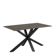 Heaven Dining Table with Ceramic Black Top 135cm