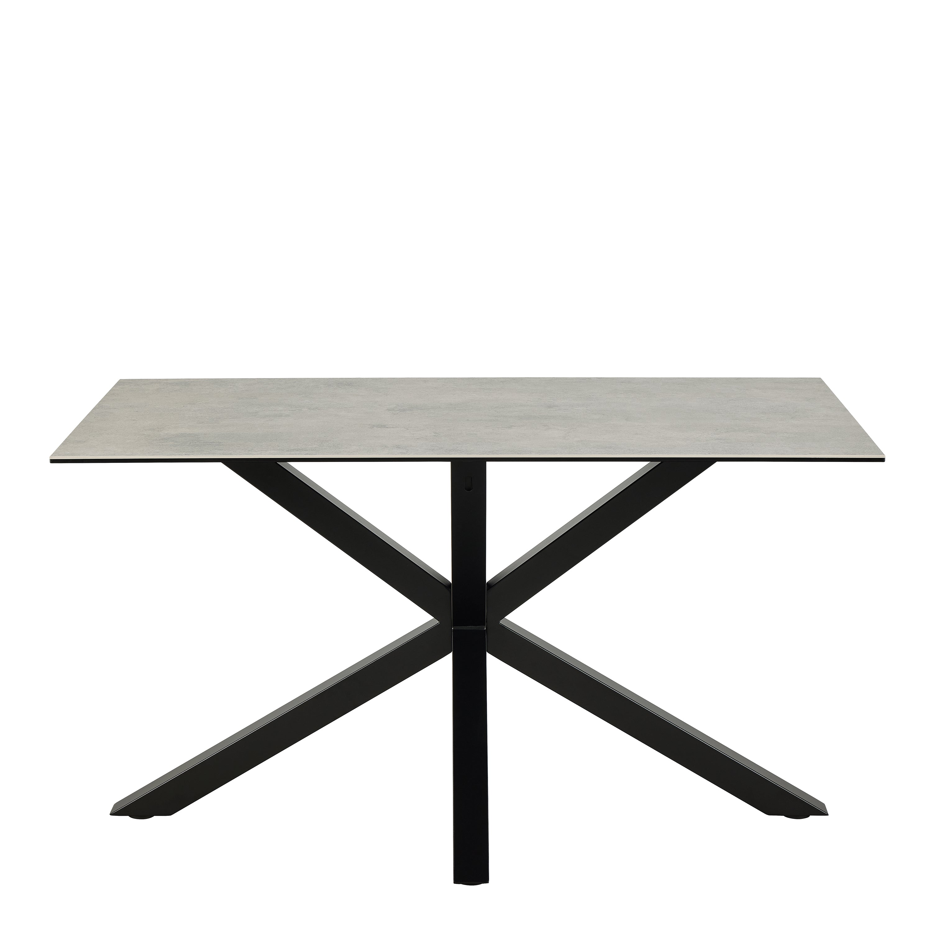 Heaven Dining Table with Ceramic Grey Top 135cm