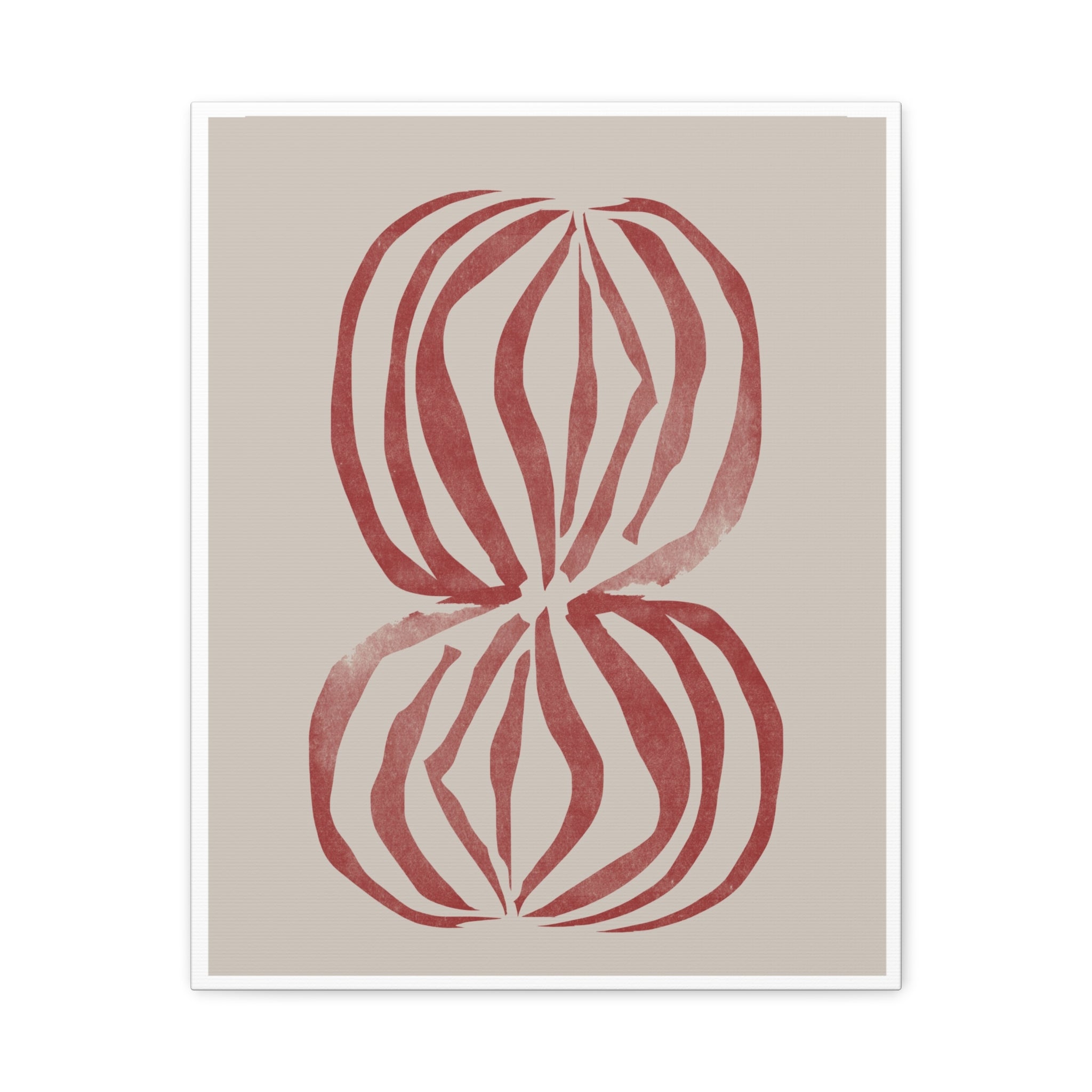 Crimson Petal Echoes - Canvas