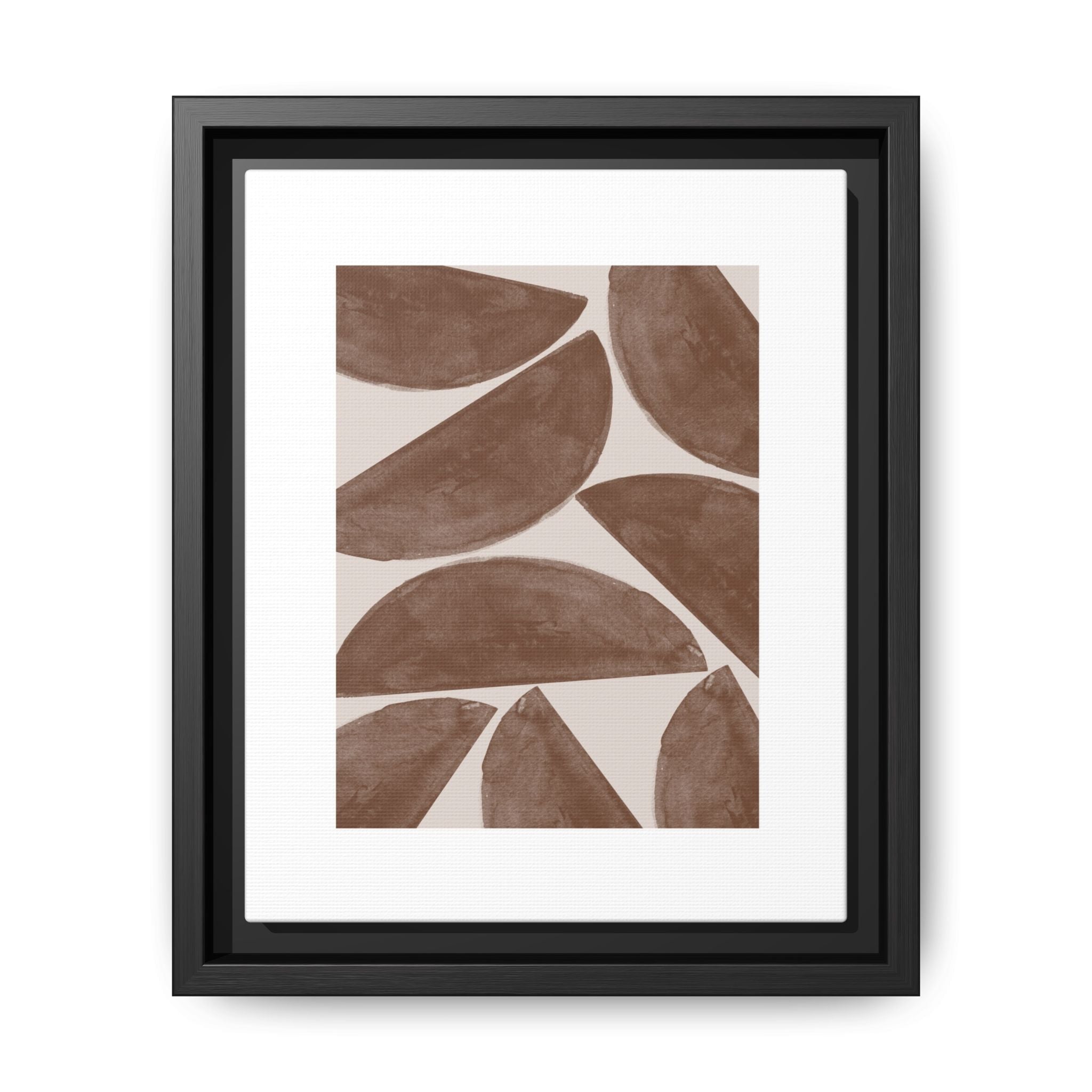 Terracotta Crescent Rhythm - Framed