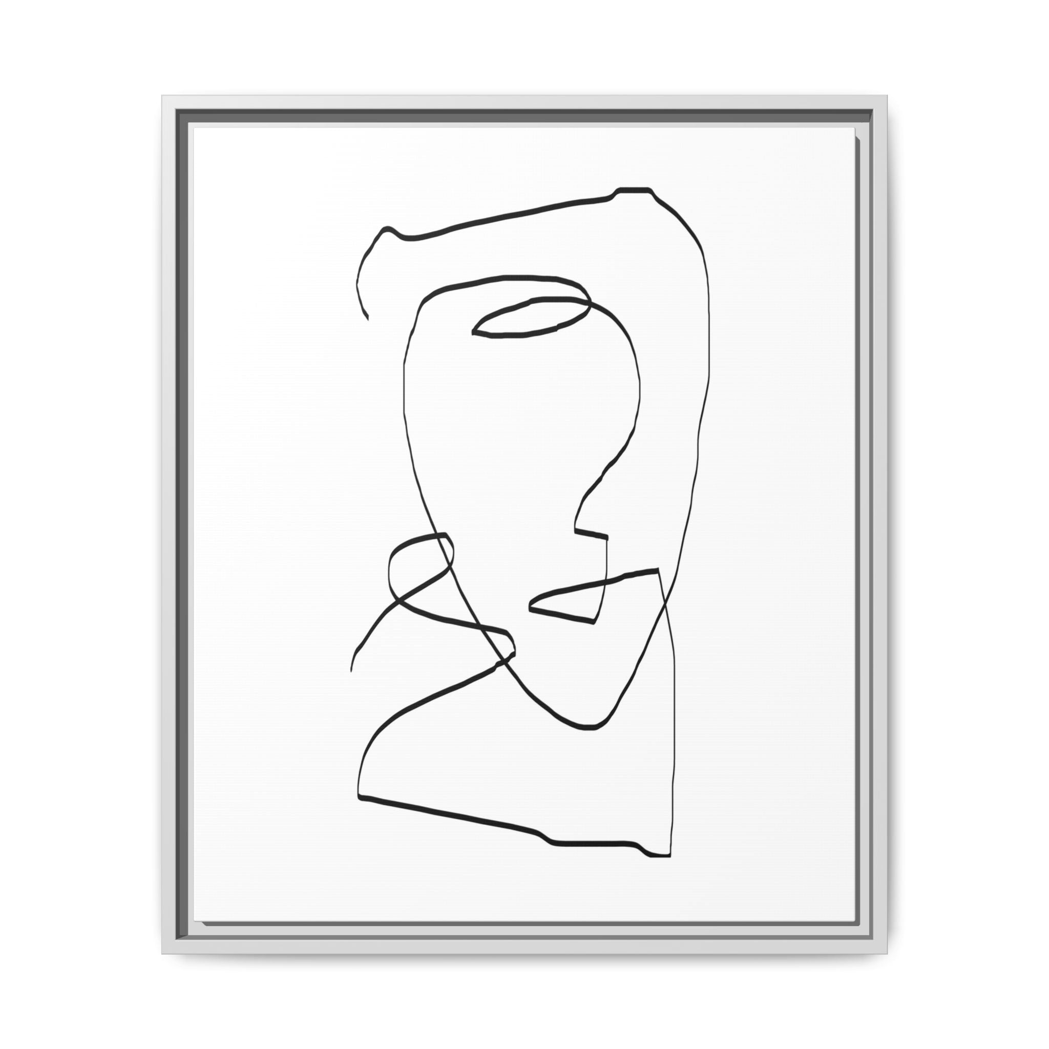 Silent Contour Reverie - Framed