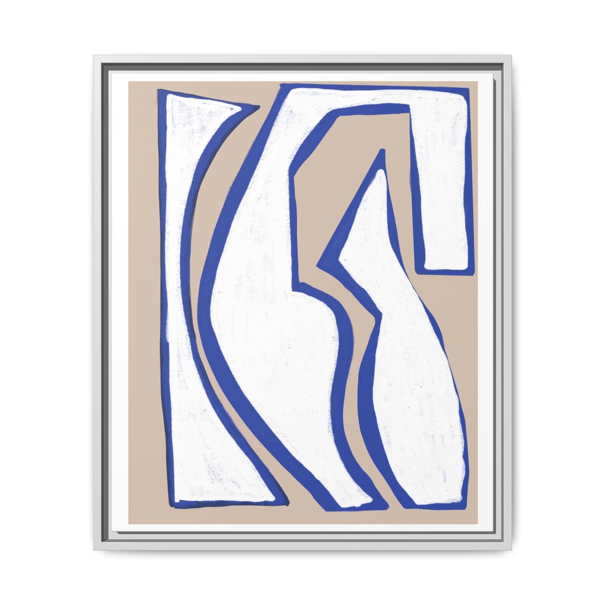 Cobalt Form Continuum - Framed