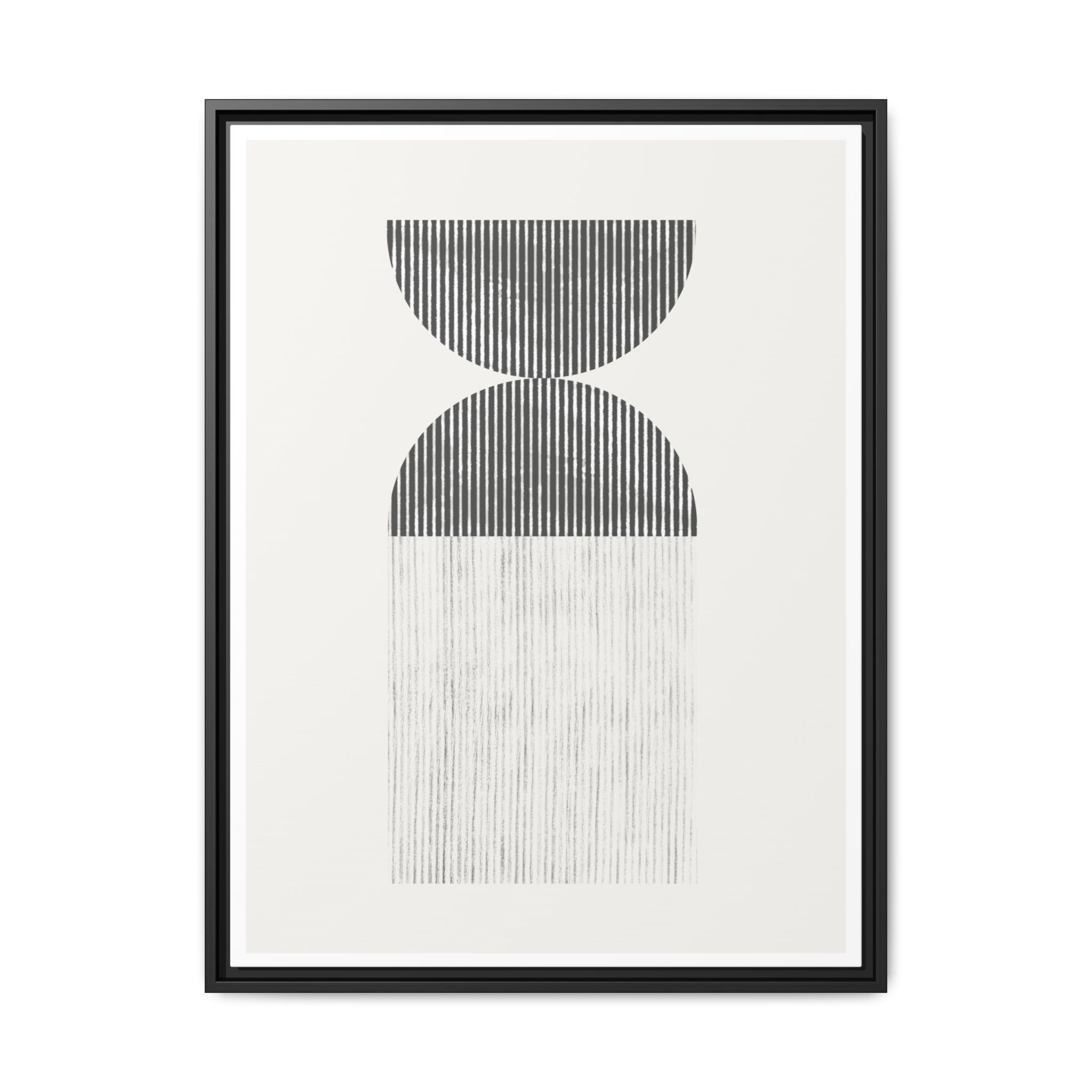 Monochrome Drift Balance - Framed