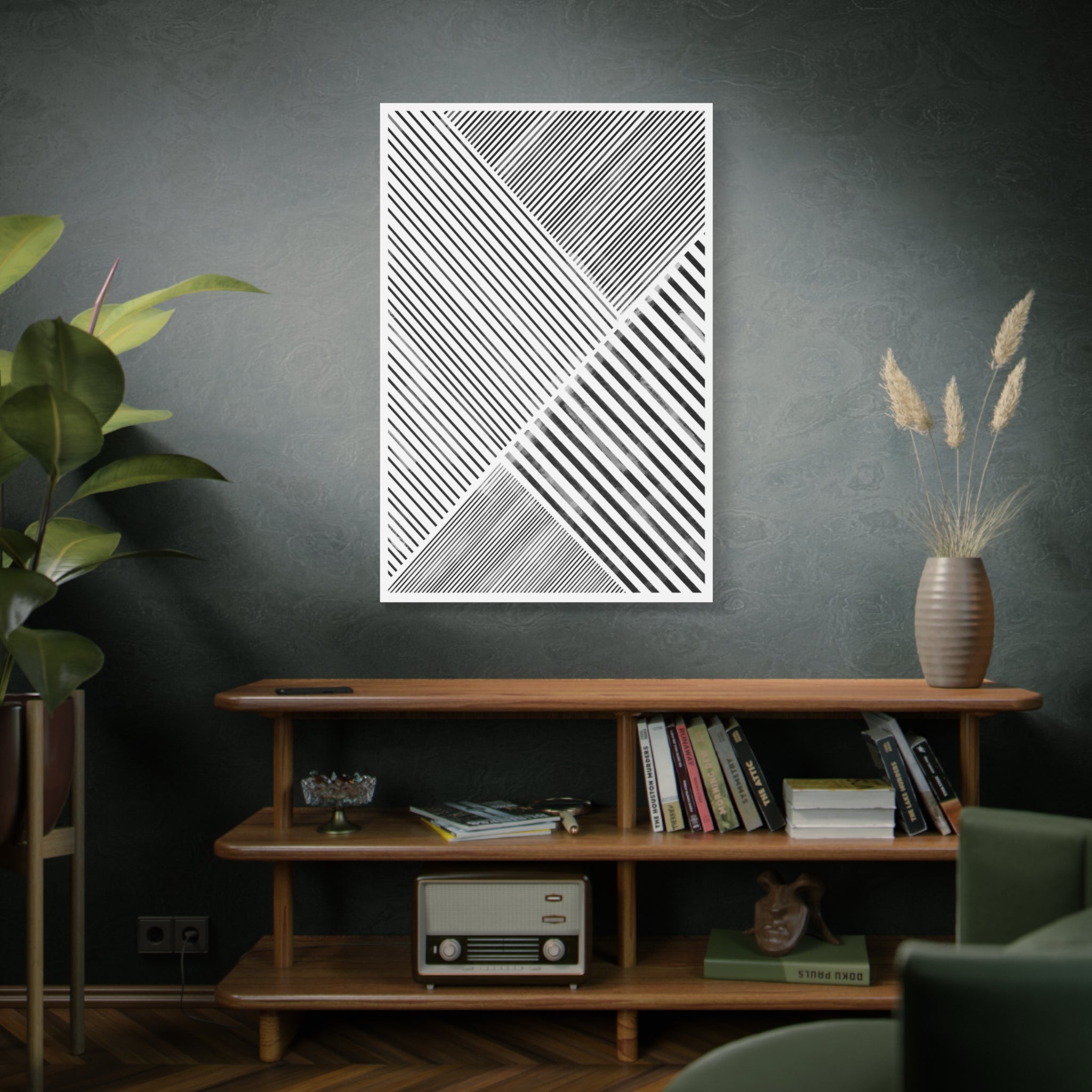 Monochrome Motion Angles - Canvas