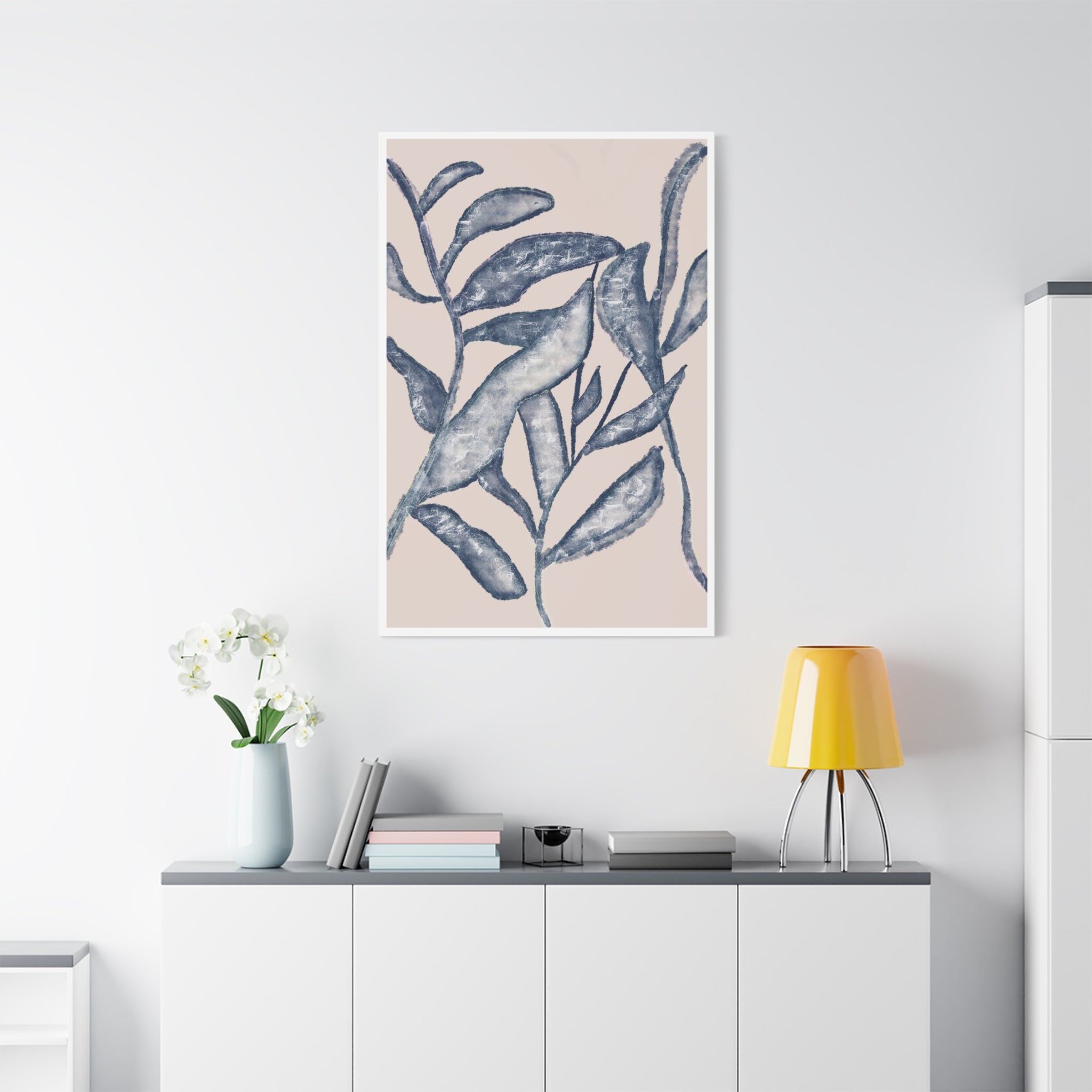 Moonlit Botanical Veil - Canvas