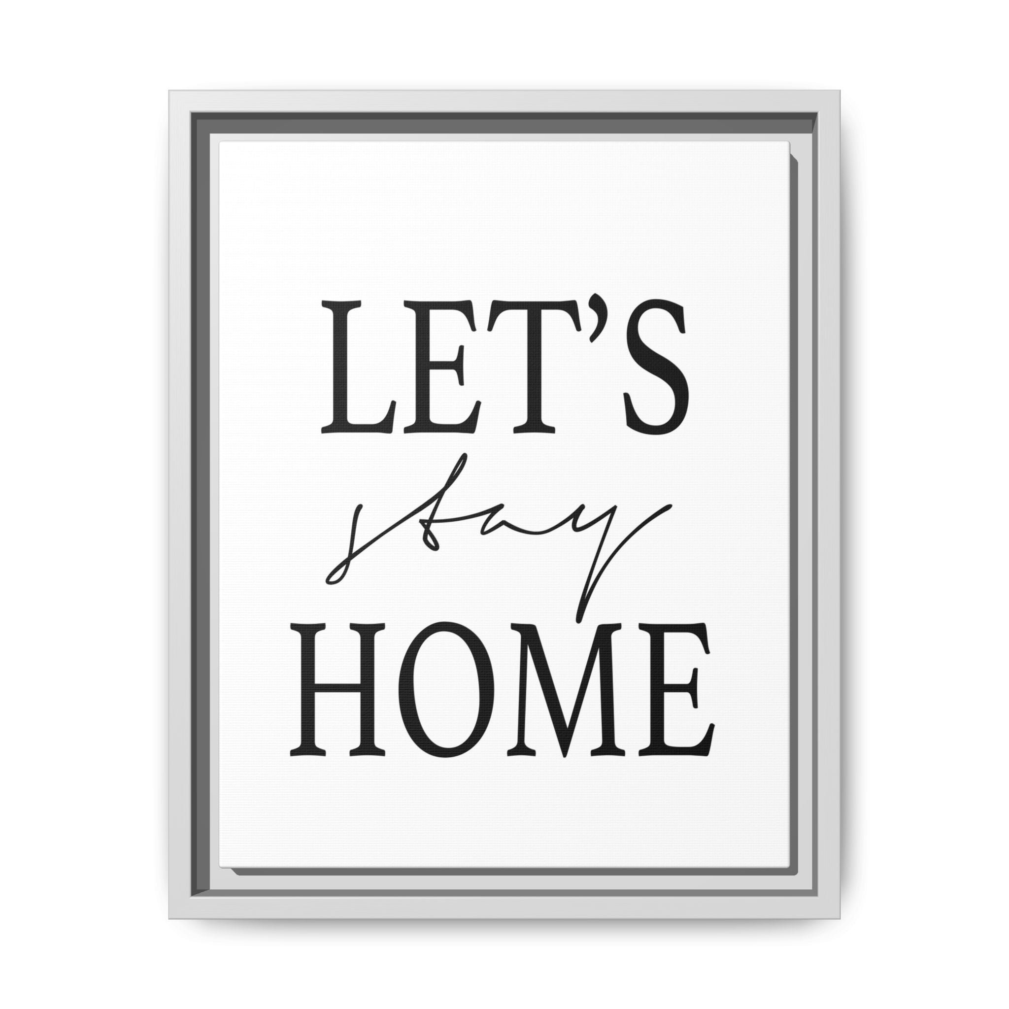 Gentle Haven Typography Glow - Framed