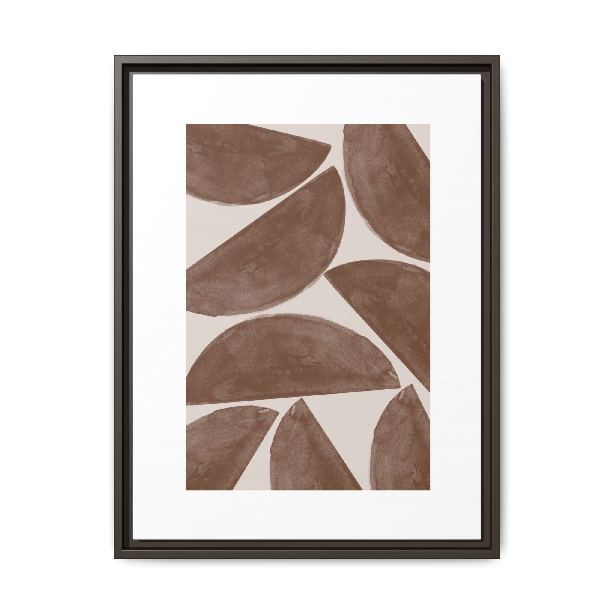 Terracotta Crescent Rhythm - Framed