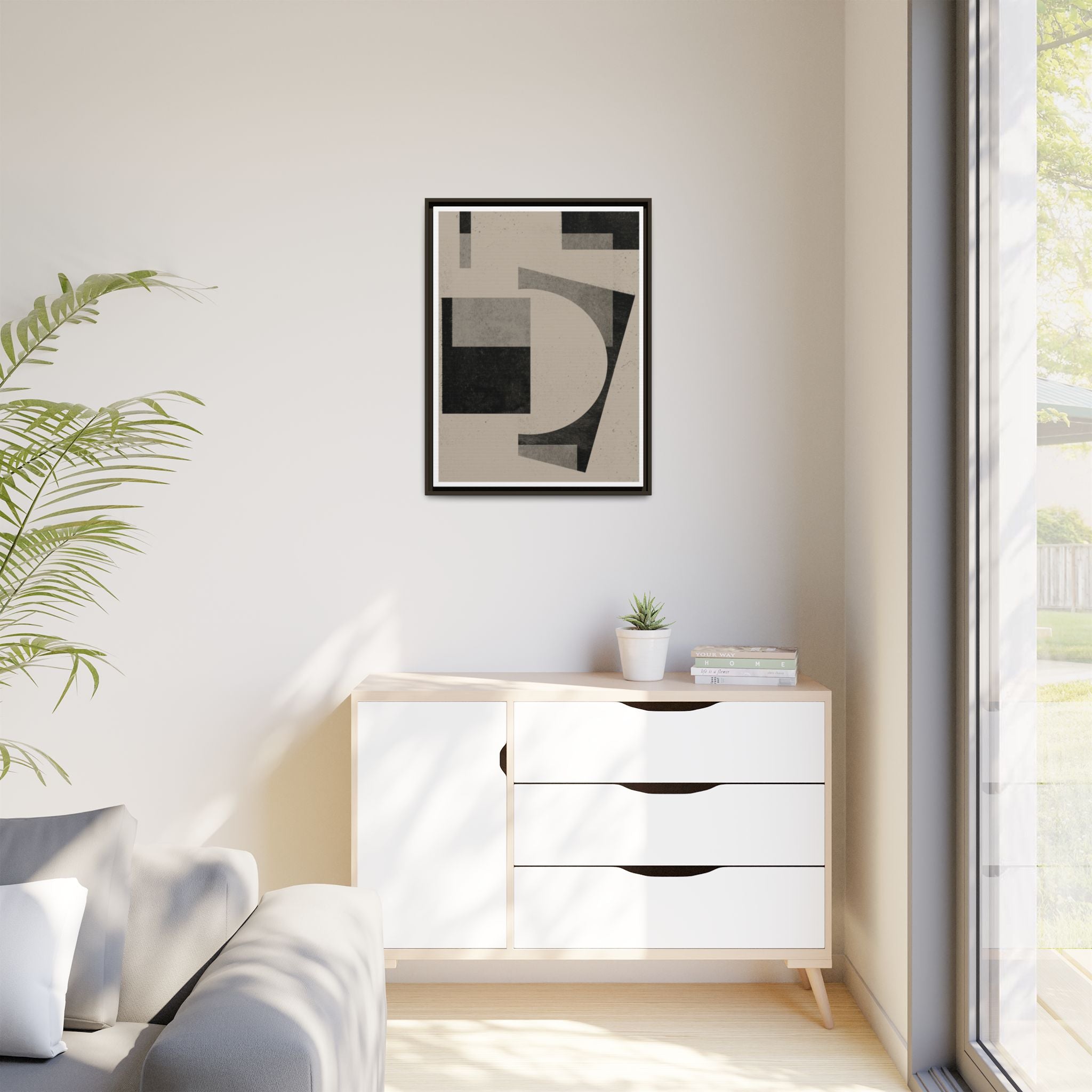 Obsidian Balance Study - Framed