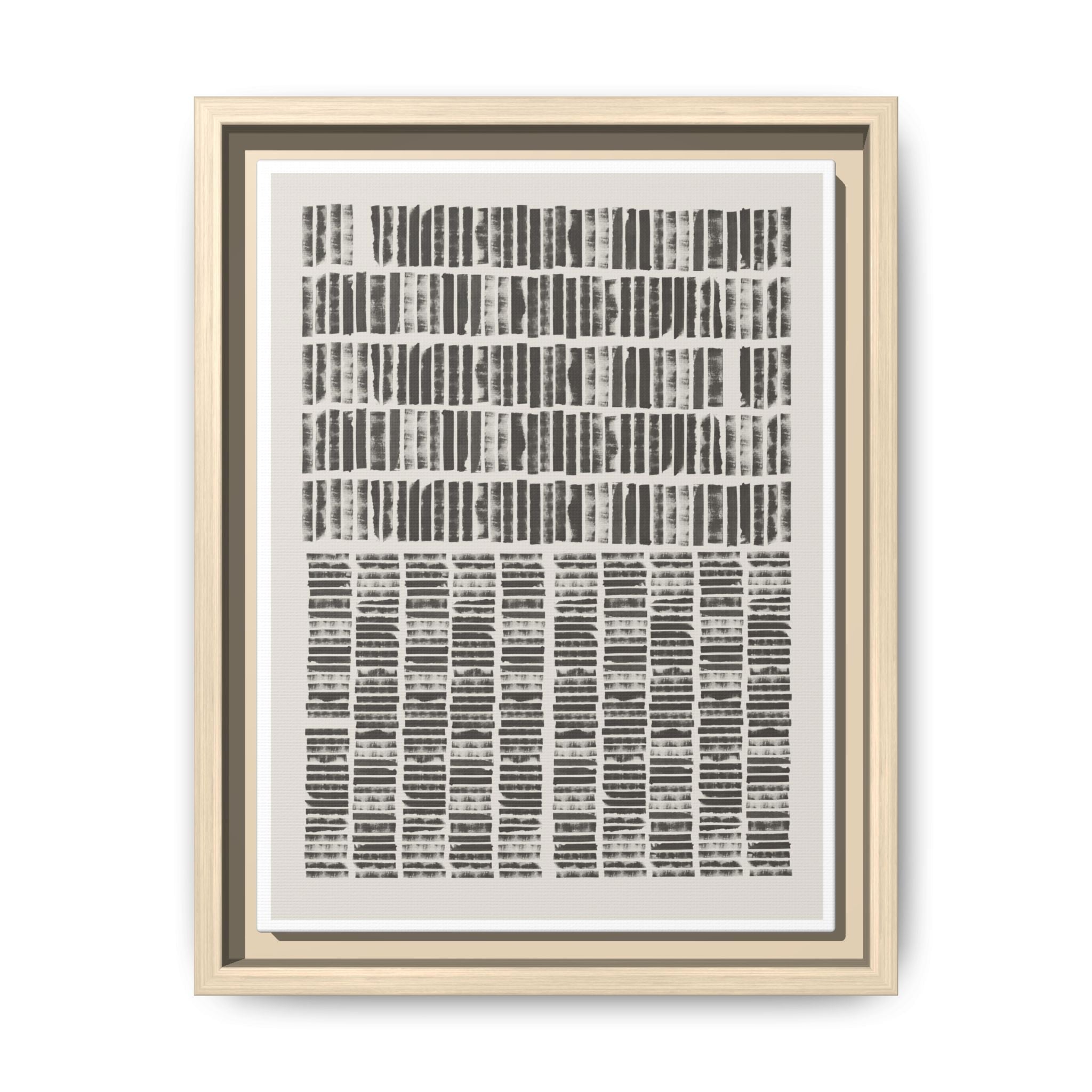 Shadow Rhythm Columns - Framed