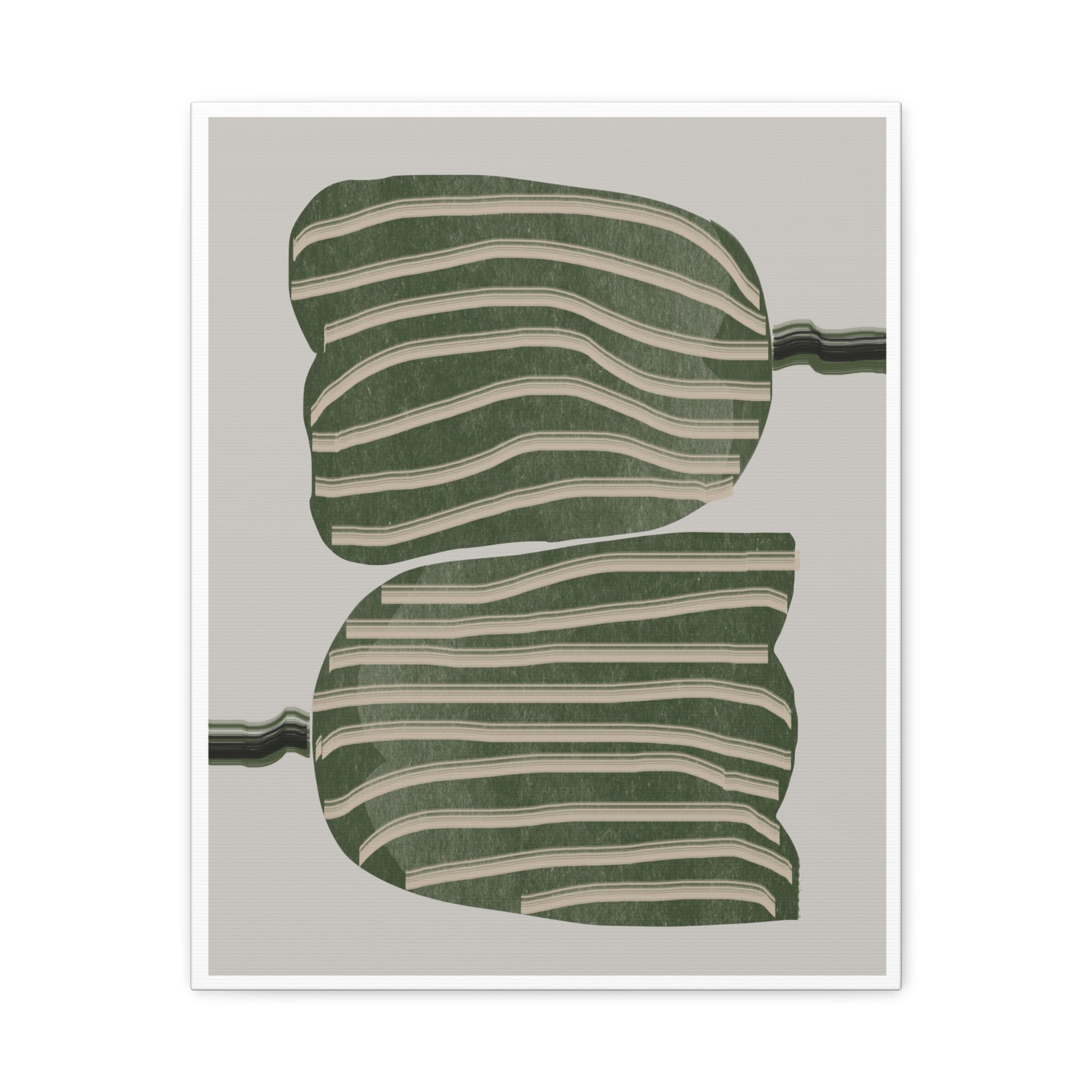 Verdant Echo Layers - Canvas