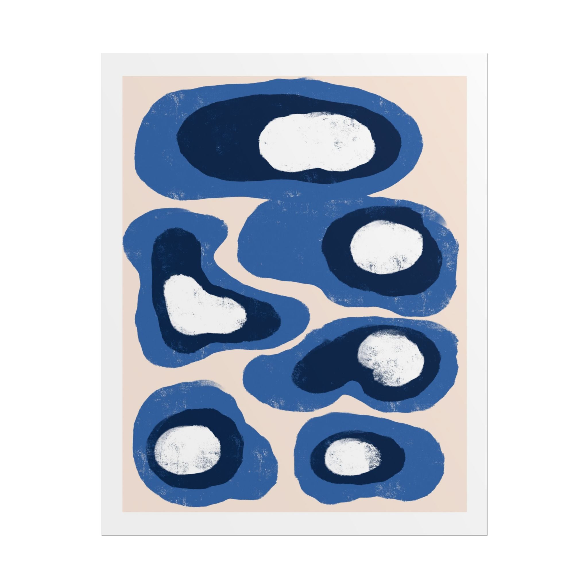 Indigo Orbit Mosaic - Poster