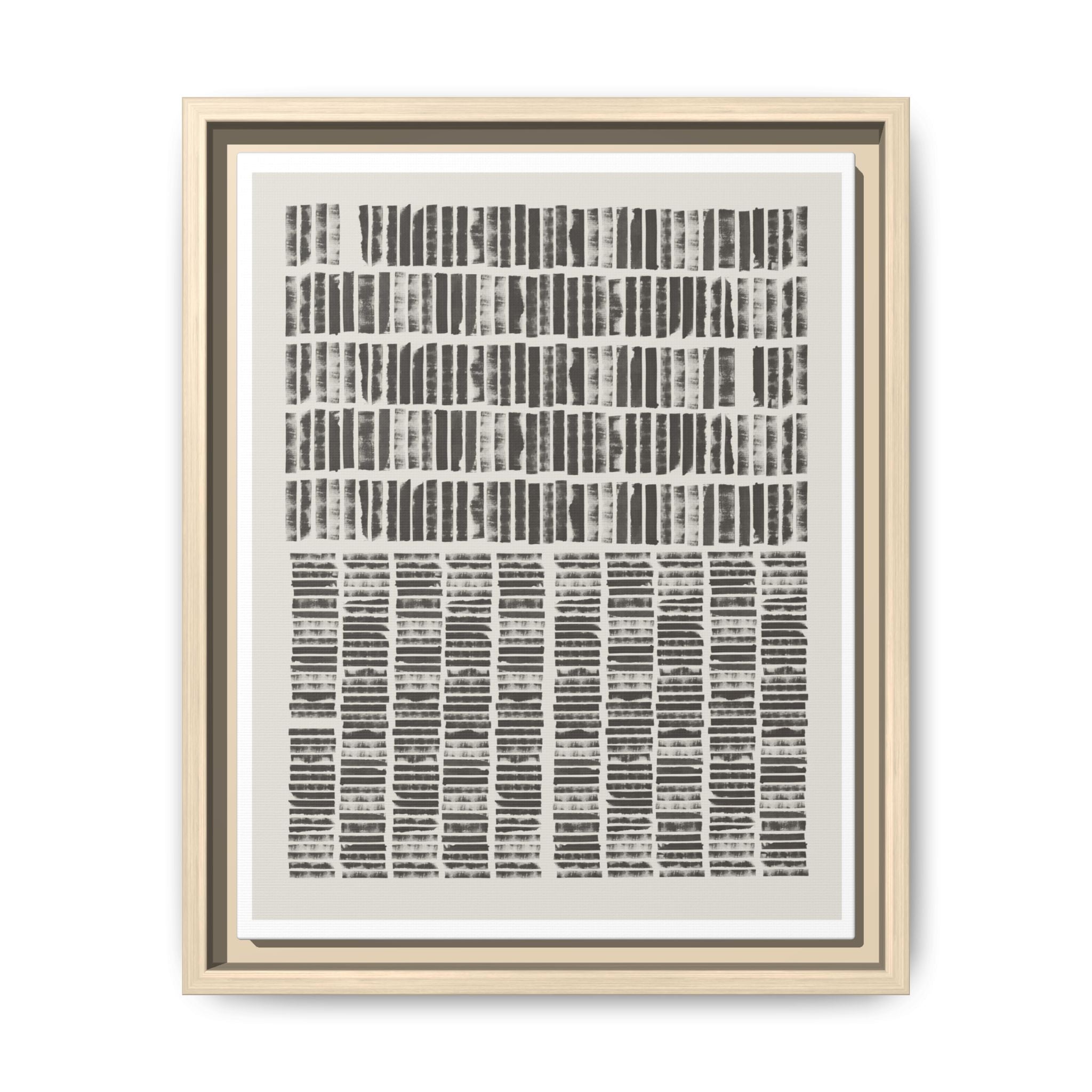 Shadow Rhythm Columns - Framed