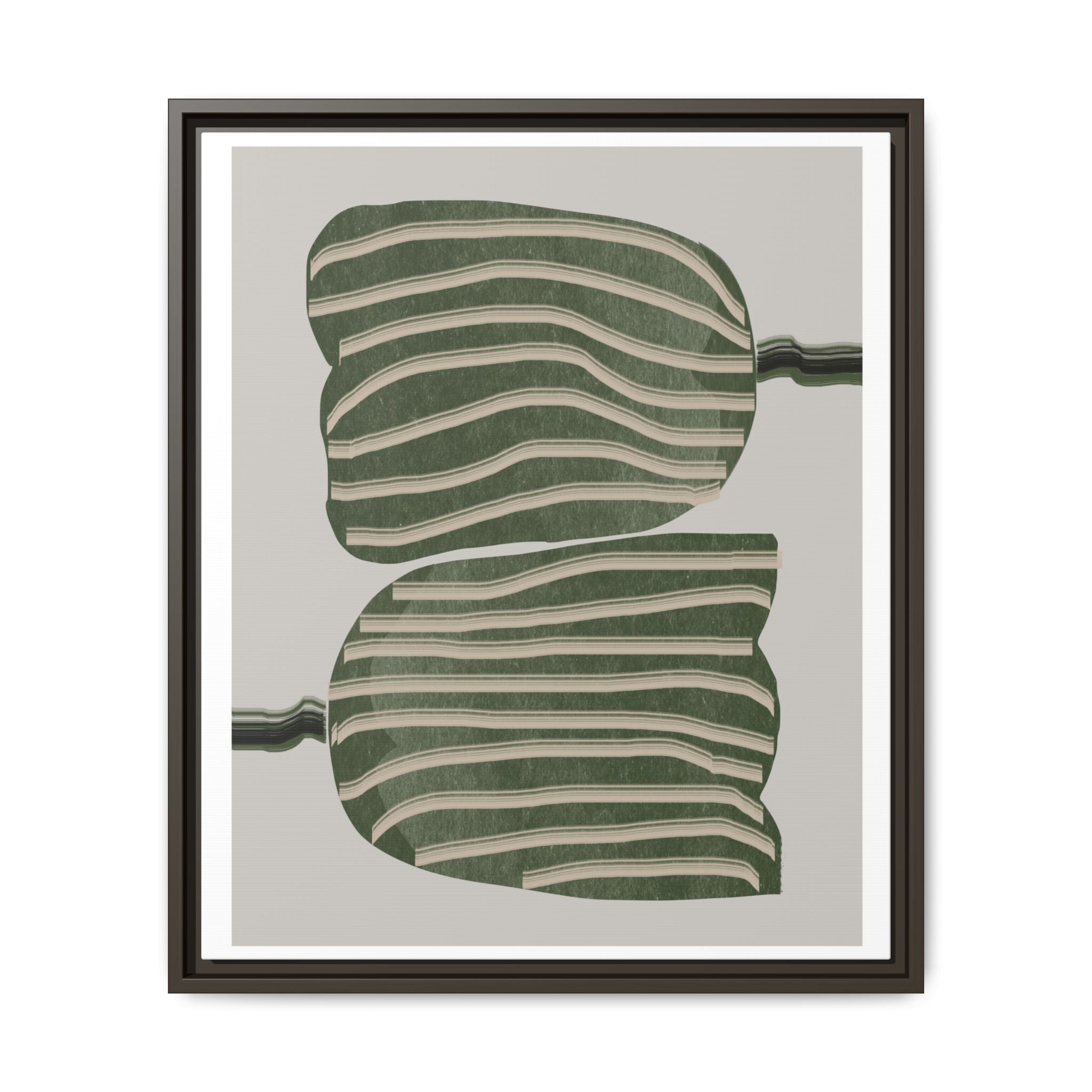 Verdant Echo Layers - Framed