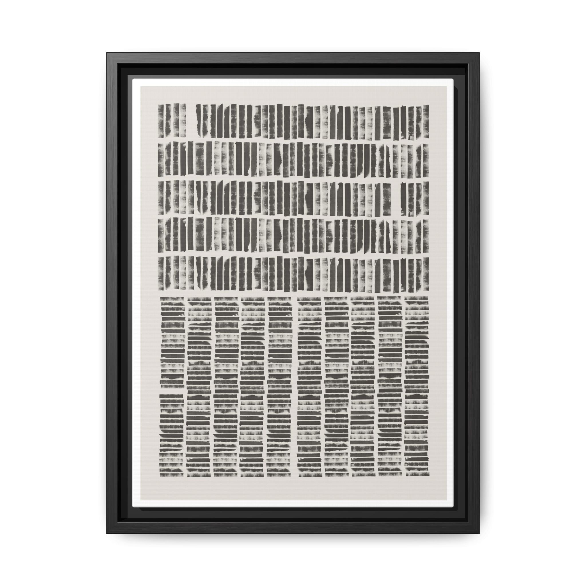 Shadow Rhythm Columns - Framed